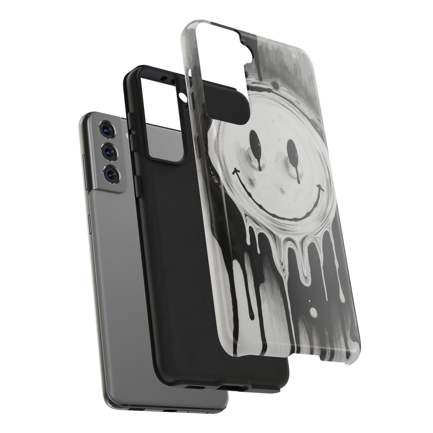 Dripping Smiley Tough Phone Case - Stylish & Durable Protection