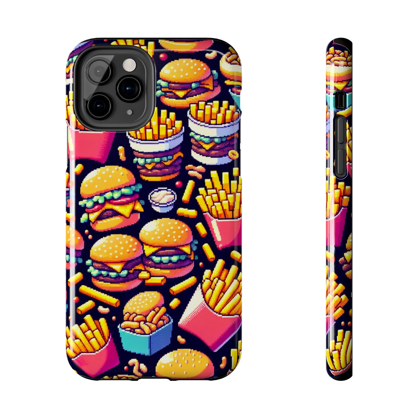 Retro Fast Food Phone Case - Tough and Durable - for iPhone