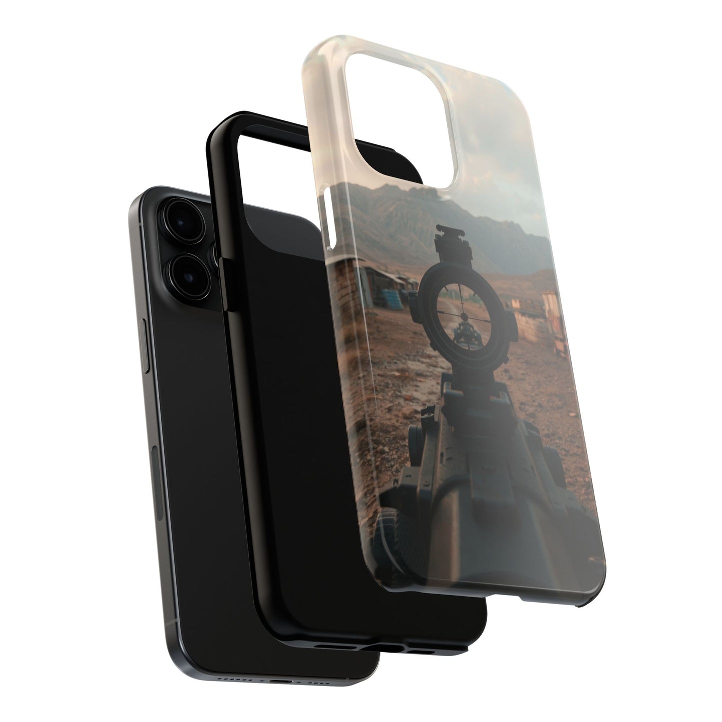Tough Phone Case - Military Inspired Design with Sniper Scope