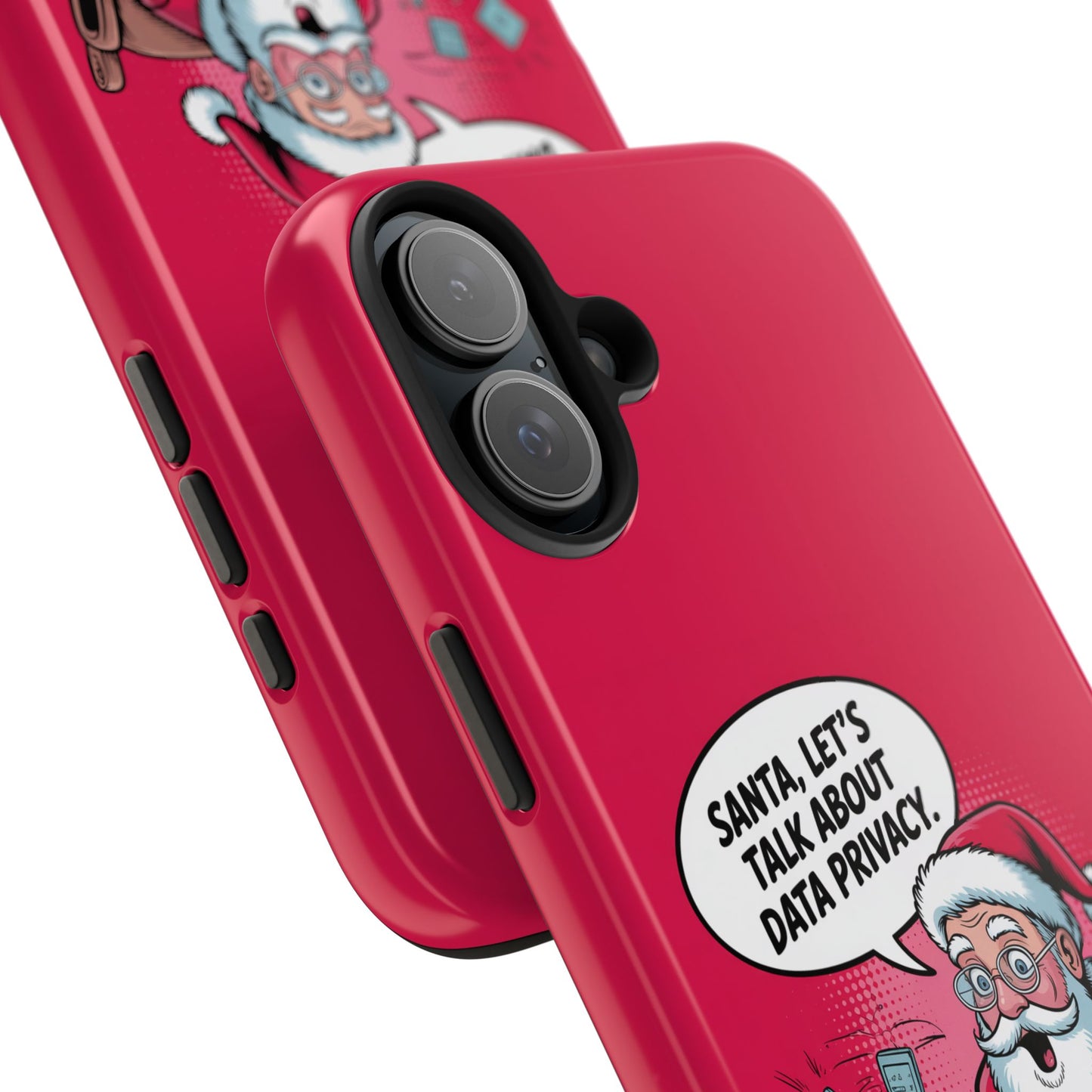 Santa Data Privacy Design Tough iPhone Case for Christmas