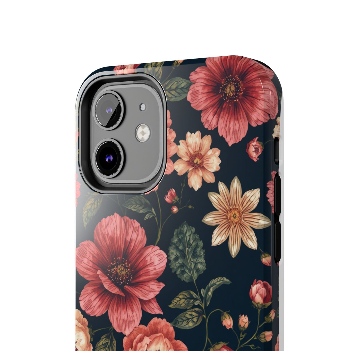 Spring Power! Floral Tough Phone Case - Durable Protection with Elegant Flower Design - for iPhone
