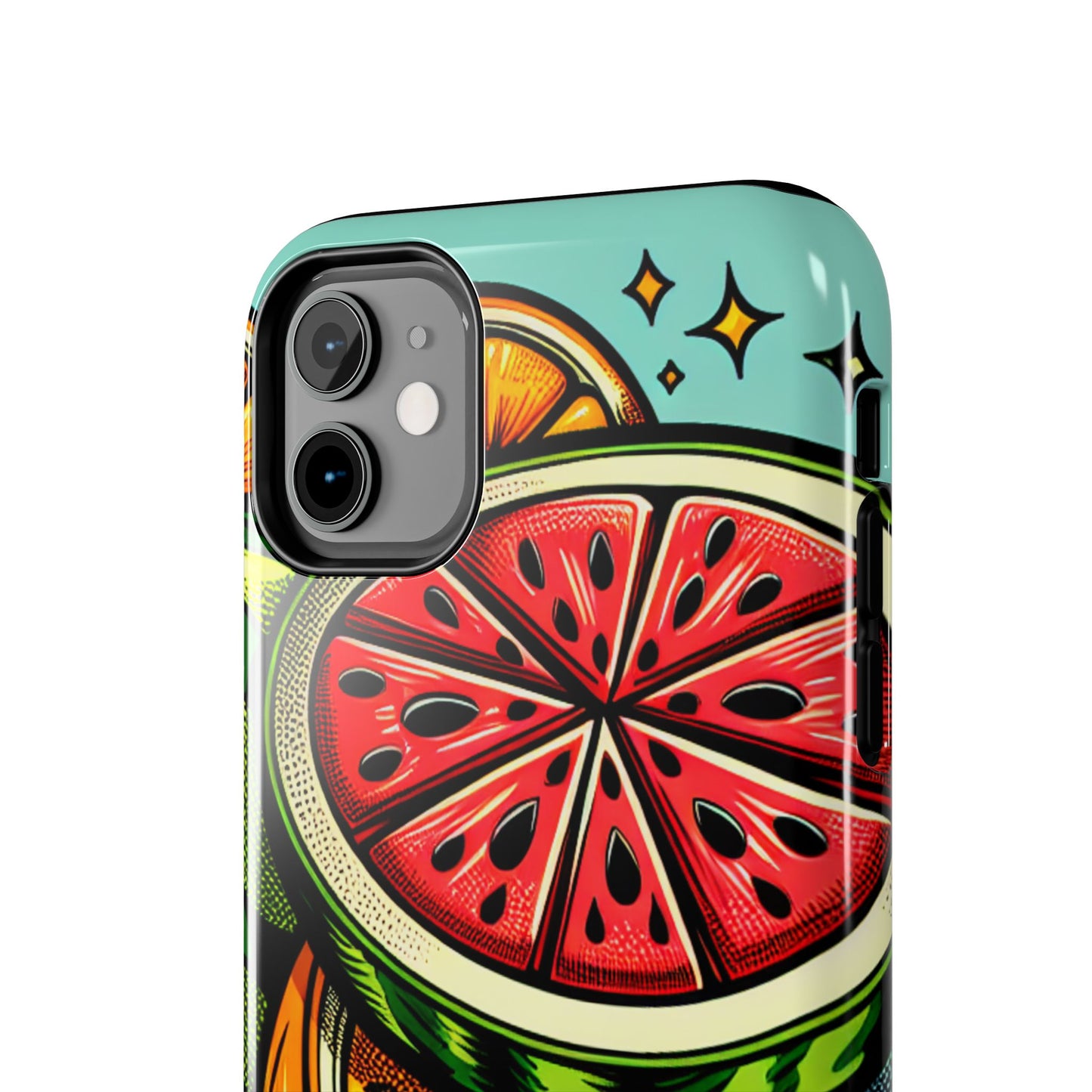 Vibrant Citrus Tough Phone Case - Fruit Slice Design - for iPhone