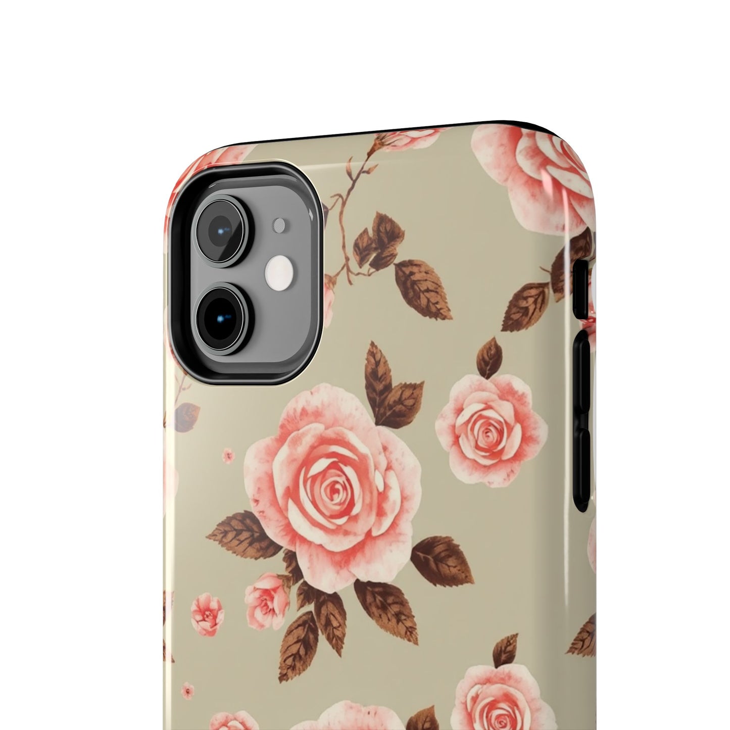 Elegant Floral Tough Phone Case for Stylish Protection - for iPhone