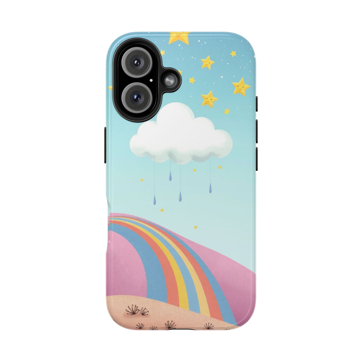 Colorful Rainbow Phone Case - Durable Tough Design for Adventurers