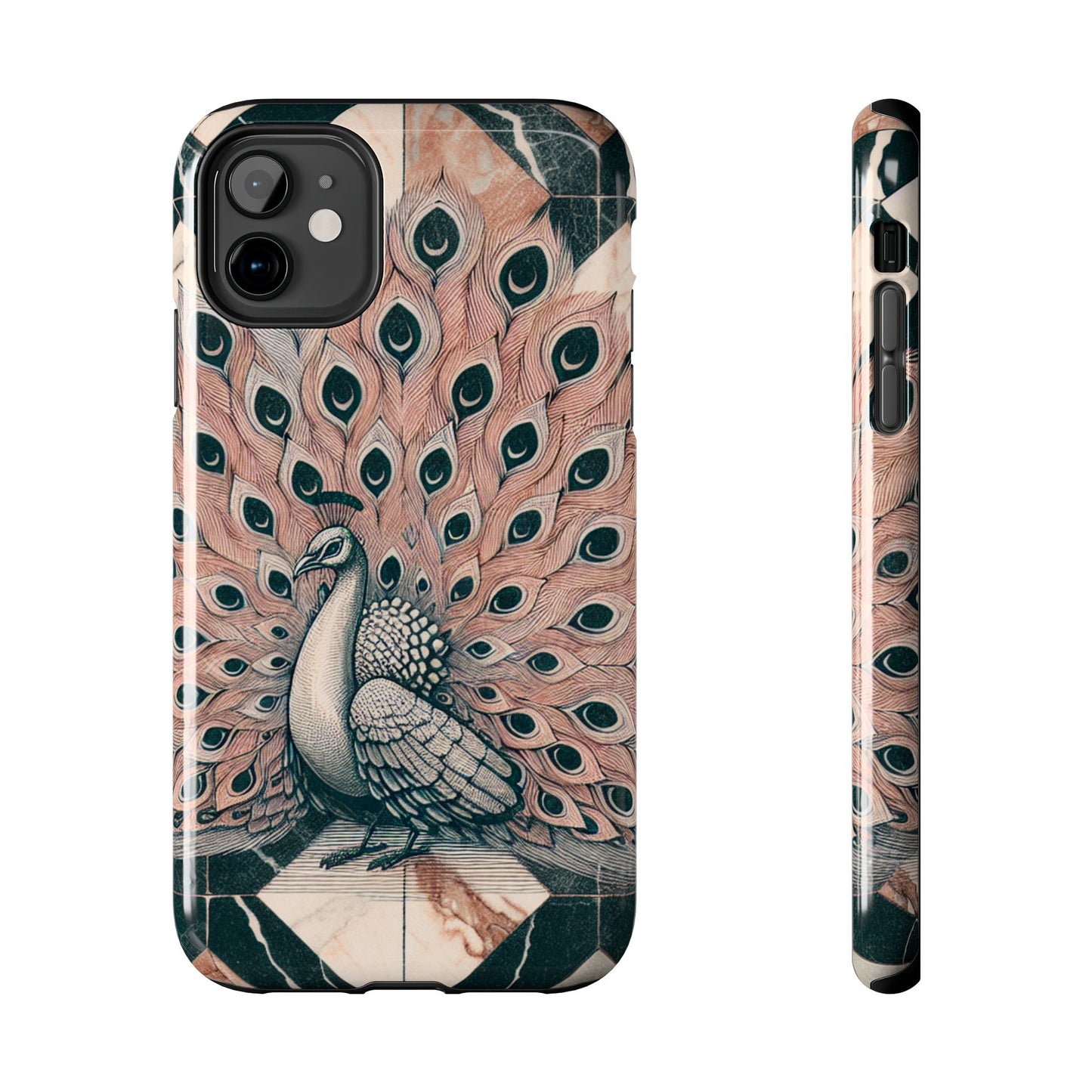 Peacock Tough Phone Case | Stylish & Durable Artwork - for iPhone