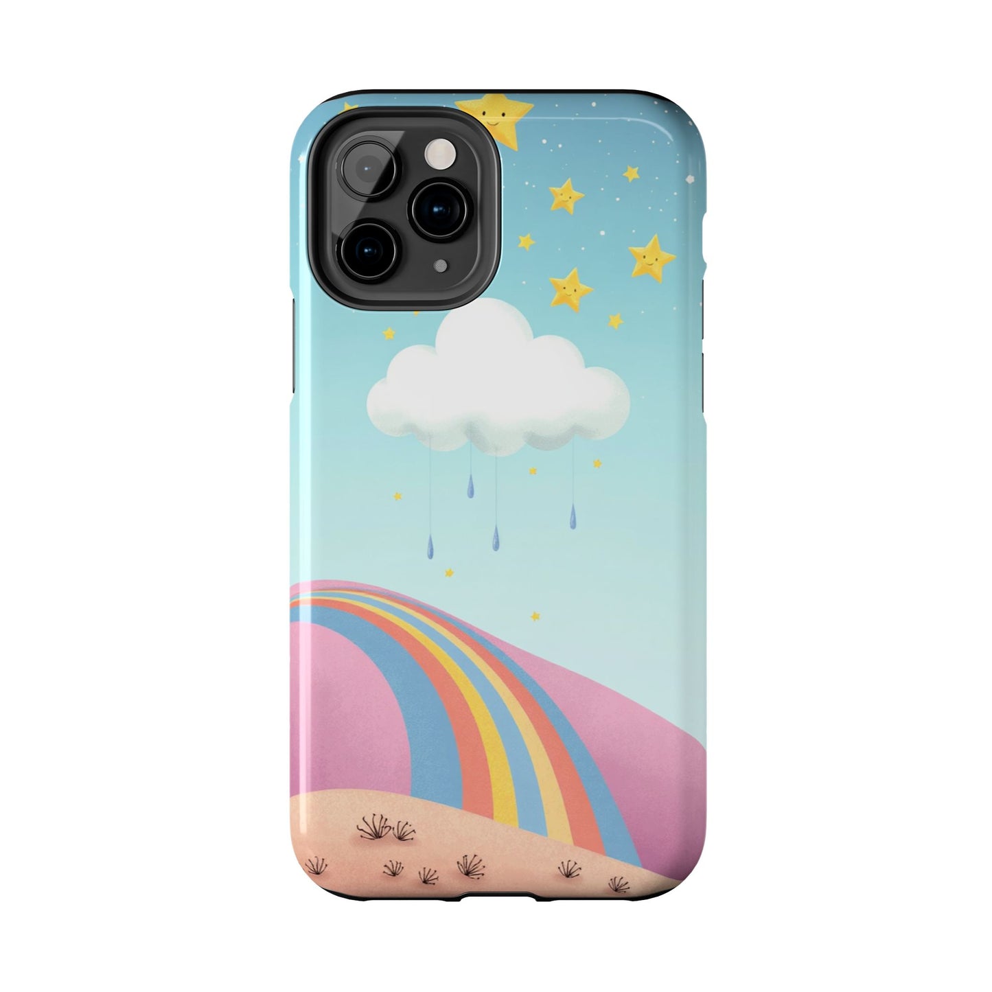 Colorful Rainbow Phone Case - Durable Tough Design for Adventurers