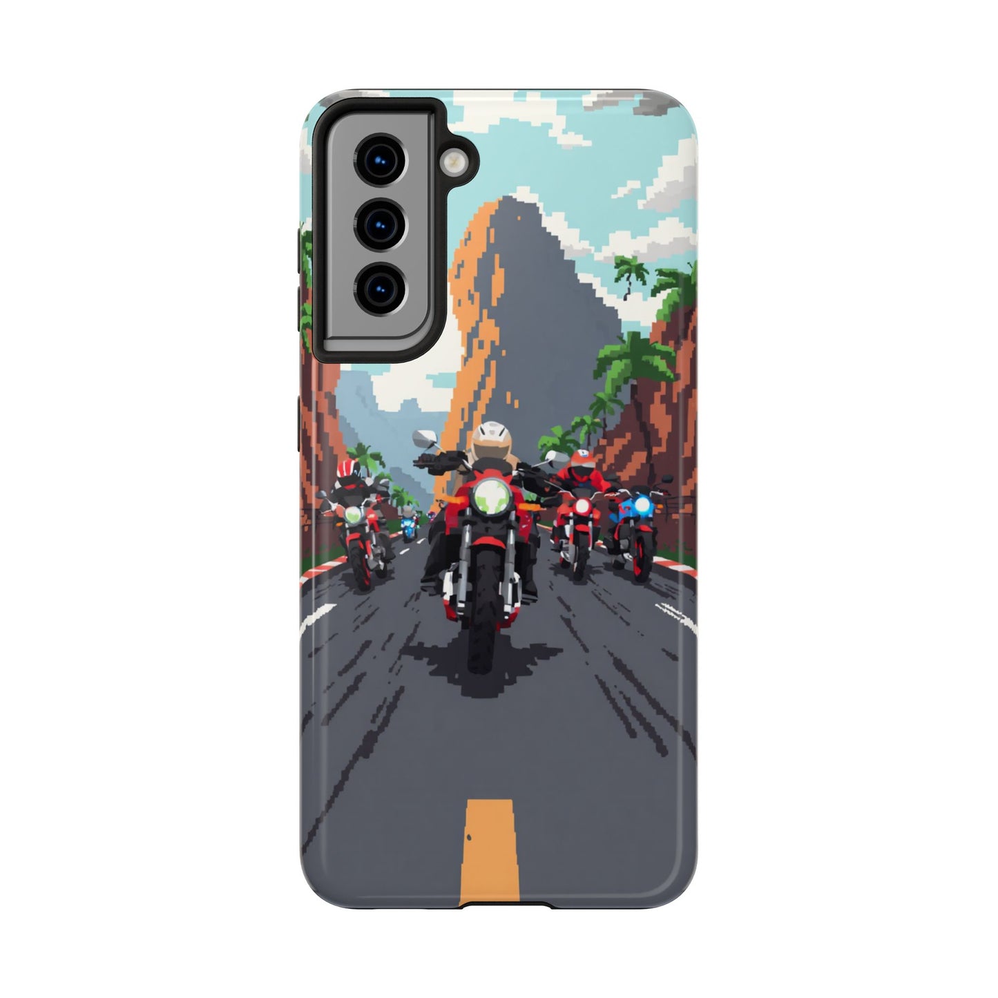 Retro Biker Tough Phone Case - Perfect for Motorcycle Lovers