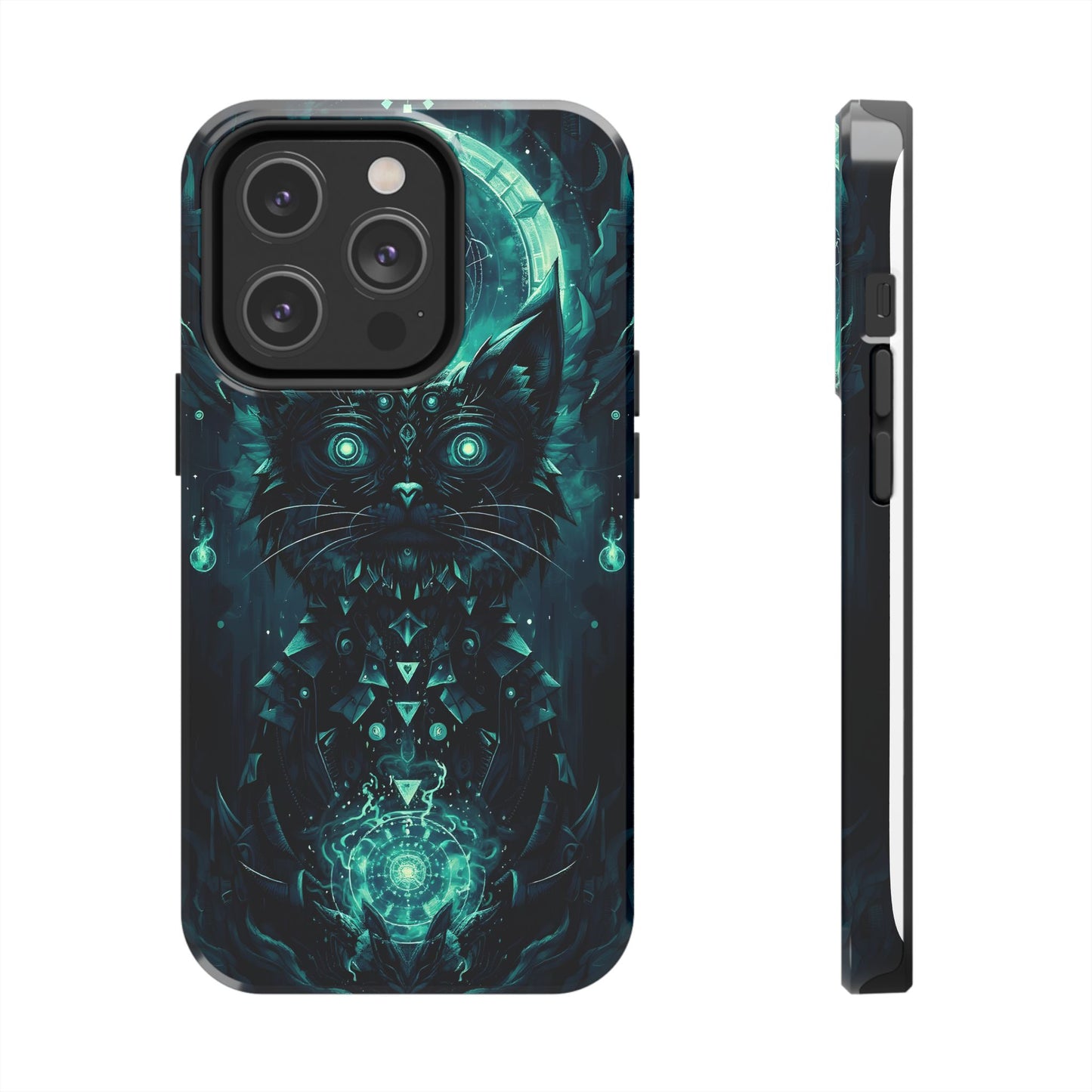 Mystical Dark Cat Phone Case - Tough Protective Cover for Cat Lovers - for iPhone