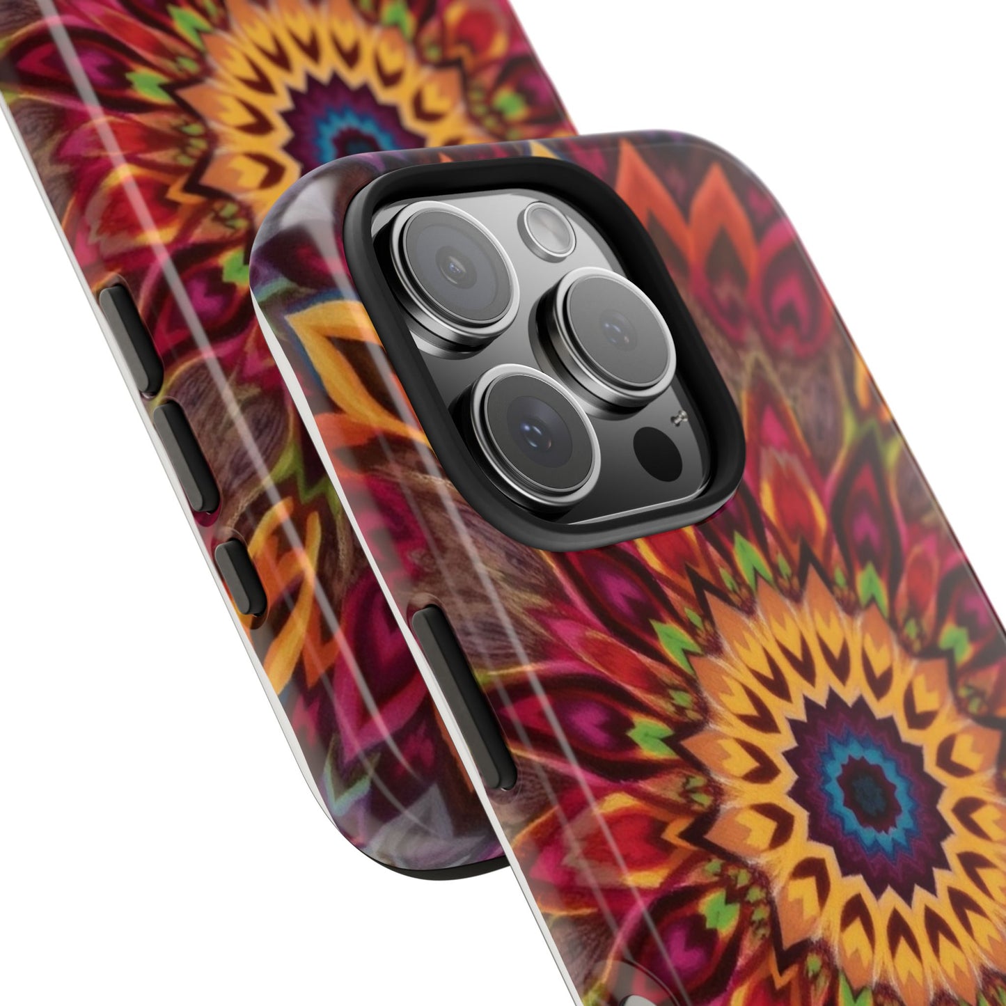 Vibrant Floral Mandala Tough Phone Case | Stylish and Durable Protection - for iPhone