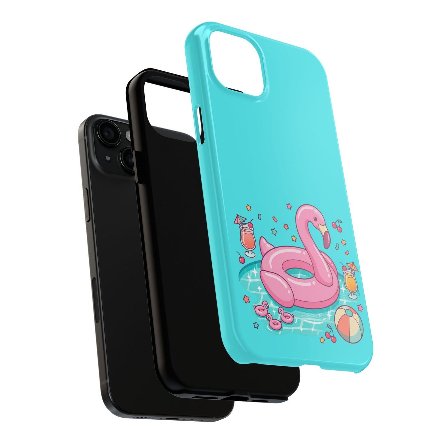 Flamingo Pool Party iPhone Case