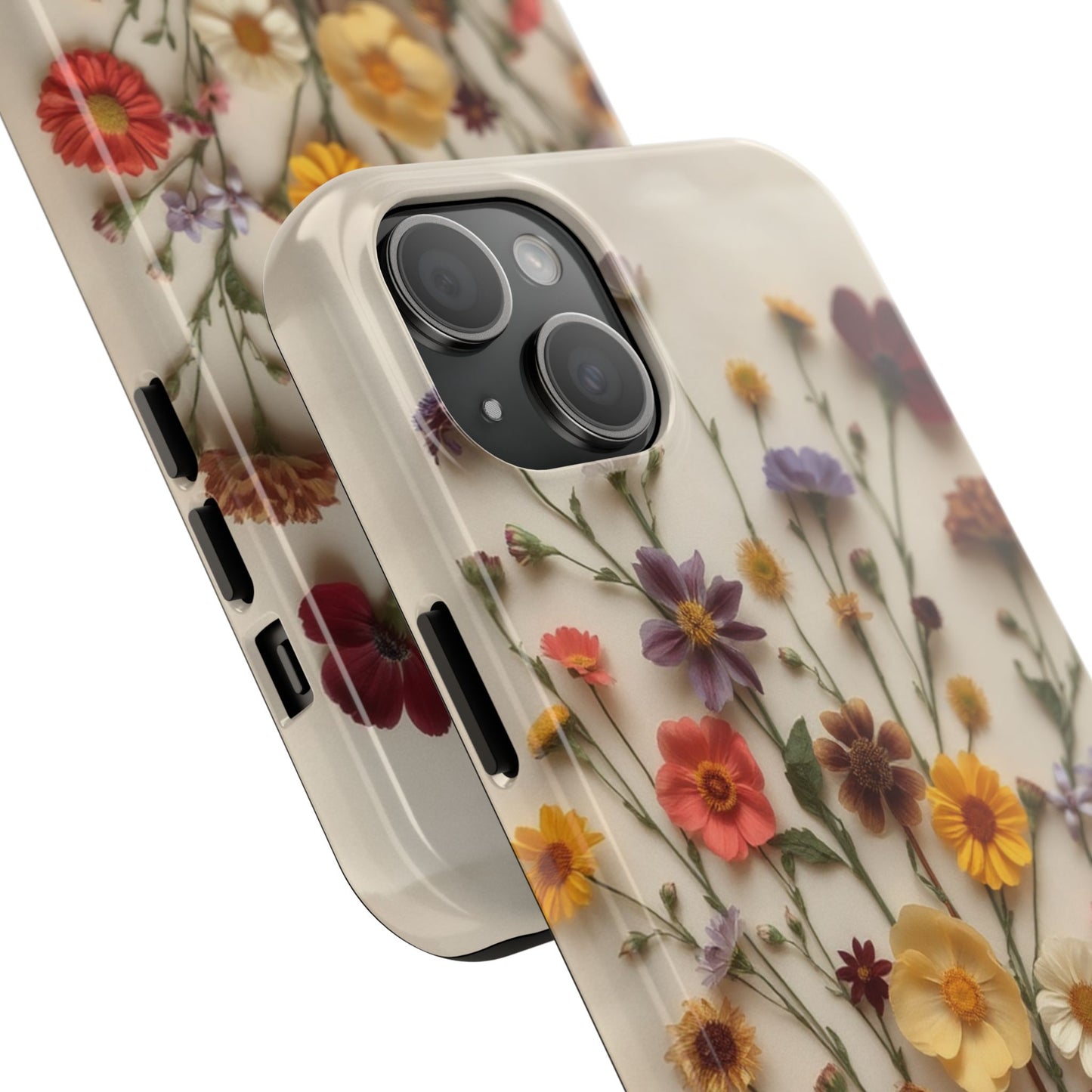 Floral Tough Phone Case - Durable Protection with Nature-Inspired Design