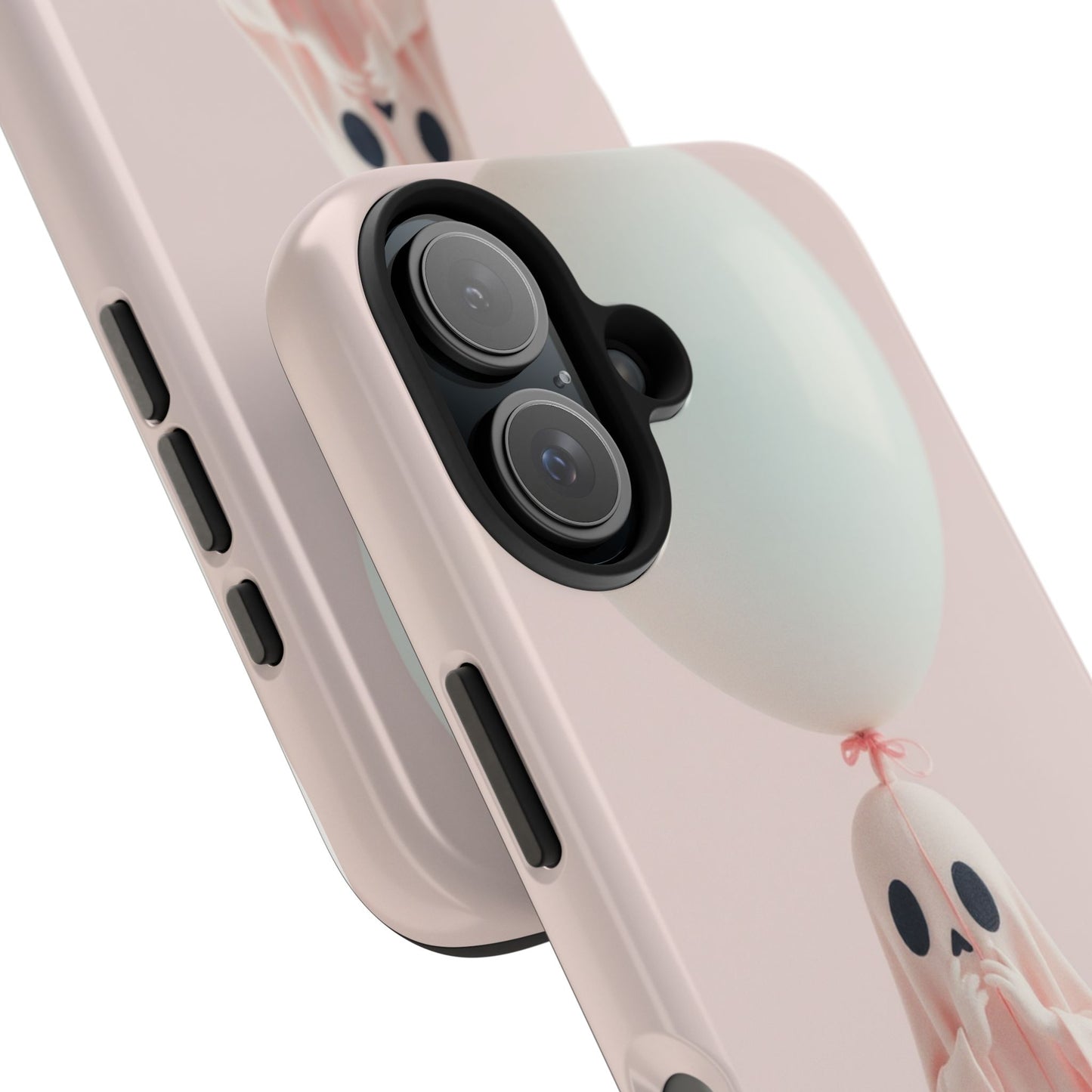Cute Ghost Phone Case with Balloon - Tough Protection for Spooky Vibes