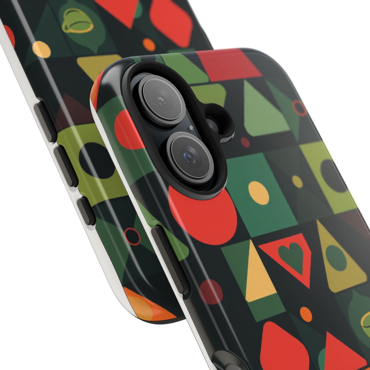 Vibrant Geometric Tough Phone Cases – Stylish Protection for Trendsetters - for iPhone