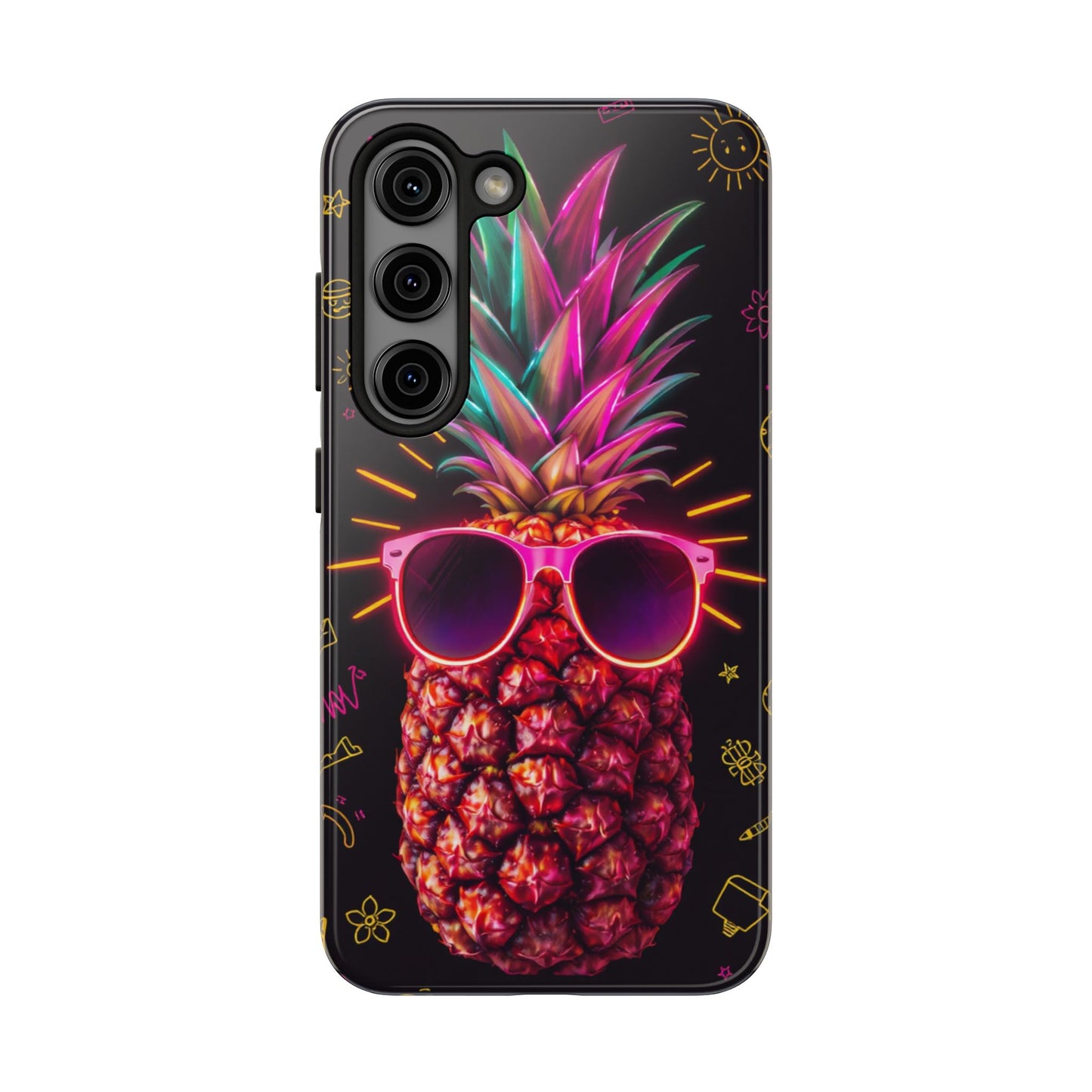 Tough Pineapple Phone Case - Cool, Vibrant Design Perfect for Summer Vibes