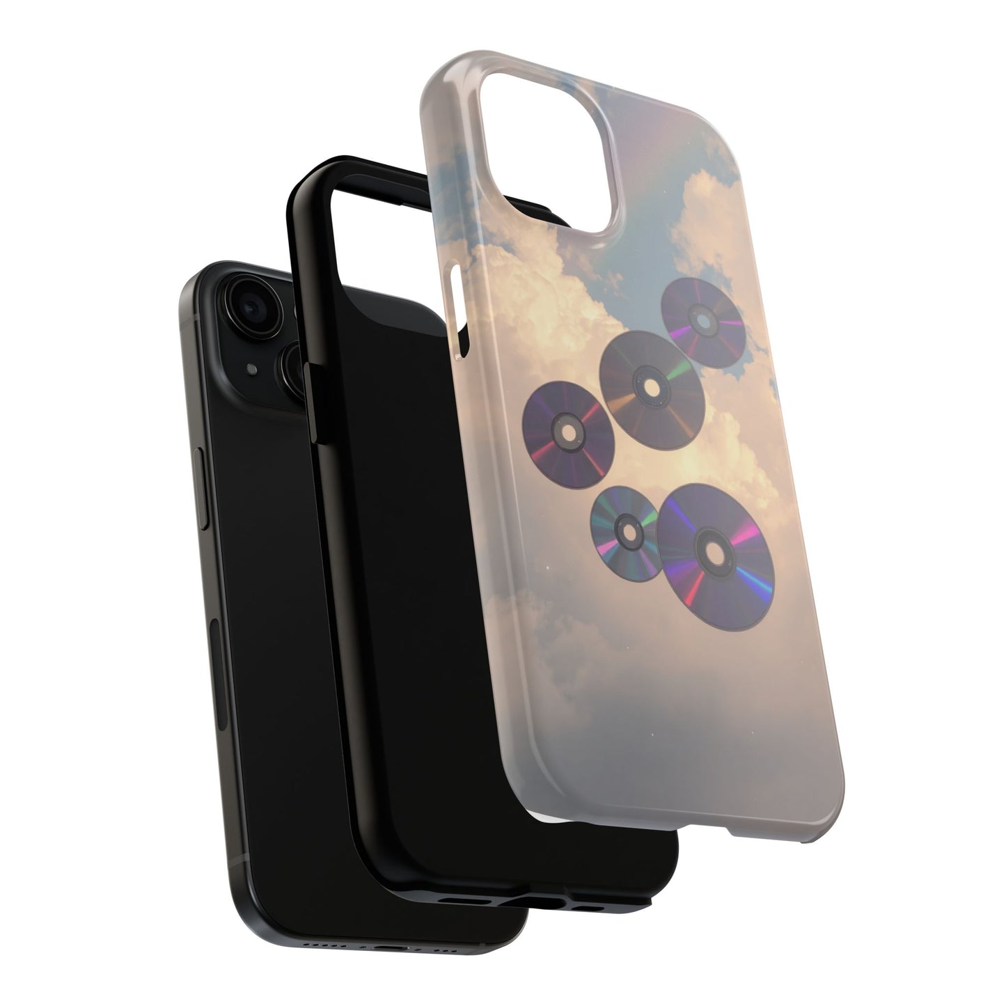 Vibrant Cloud CD Tough Phone Case - Durable and Stylish