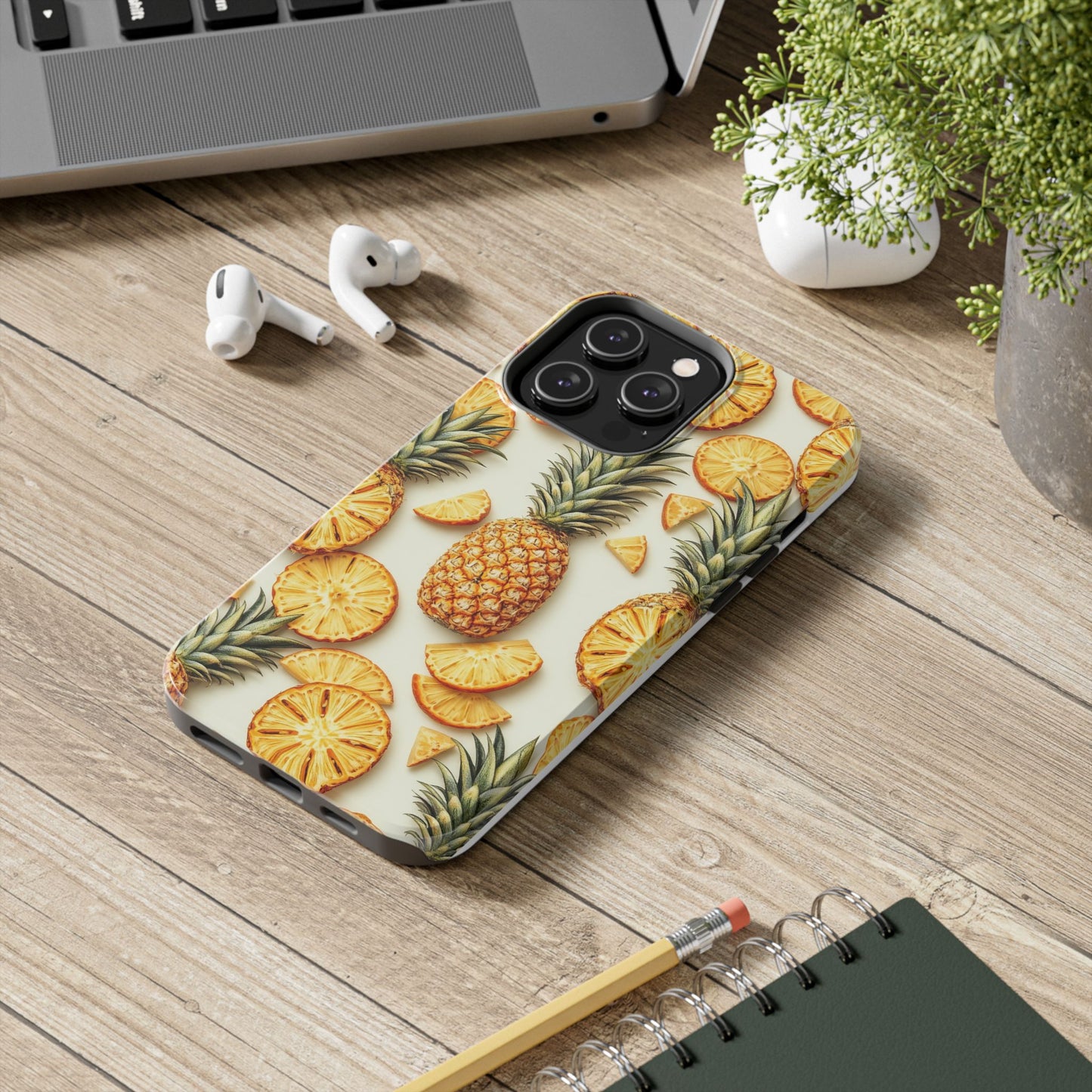 Tropical Pineapple Phone Case - Tough Phone Protector for Summer Vibes