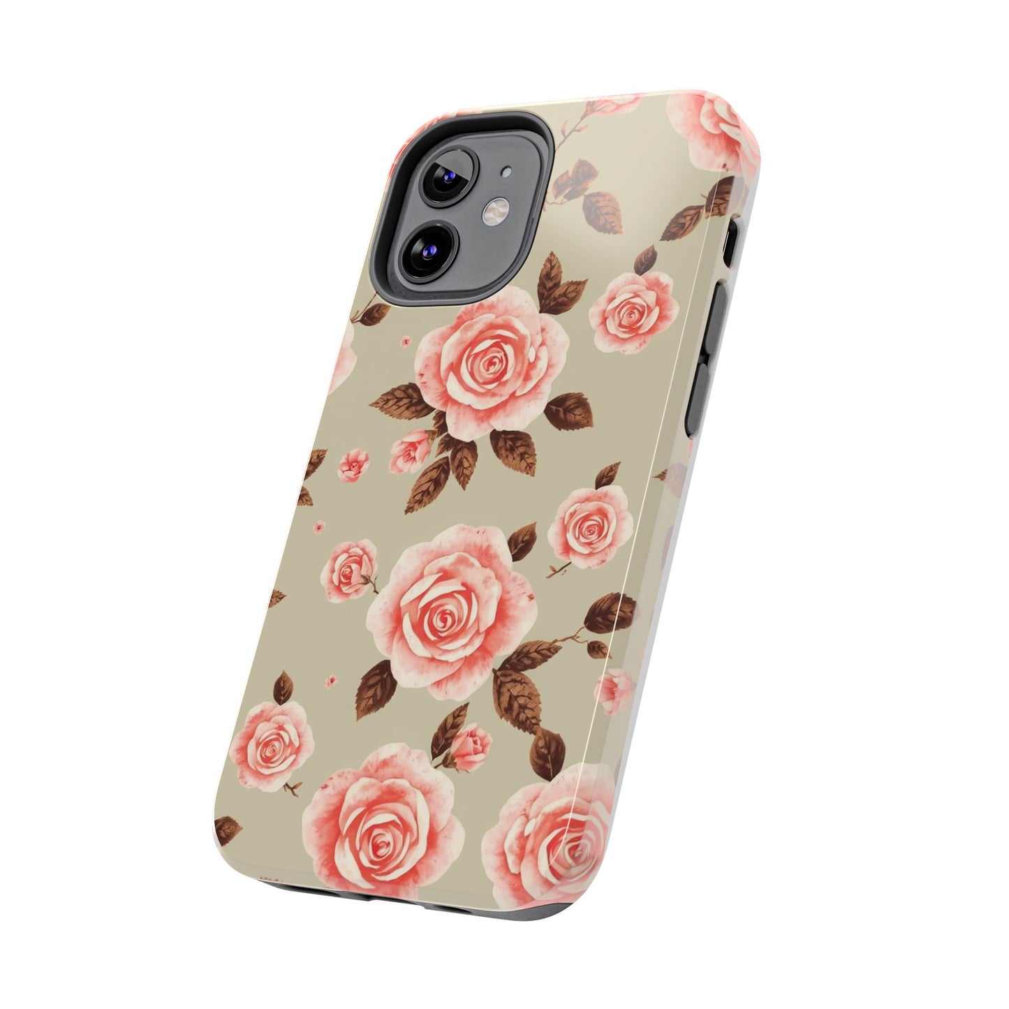 Elegant Floral Tough Phone Case for Stylish Protection - for iPhone