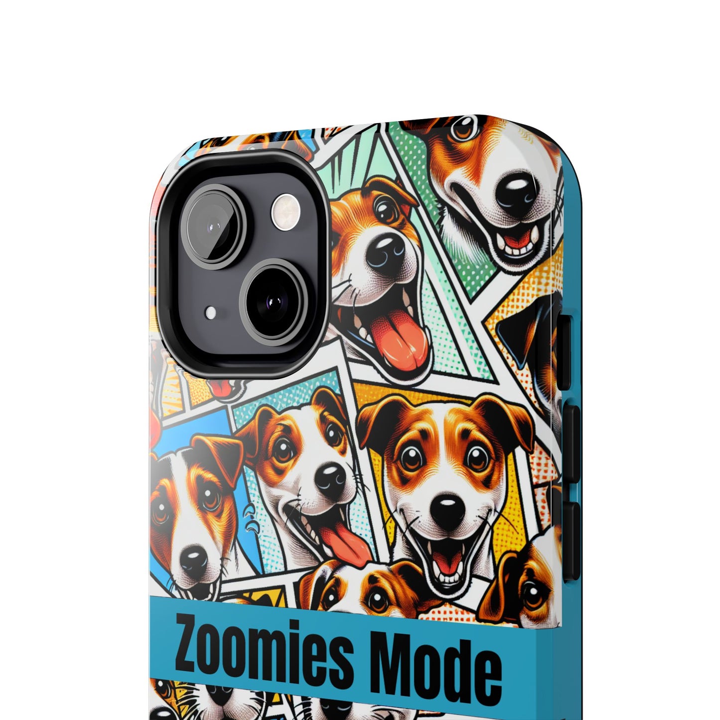 Zoomies Mode Jack Russell Tough Phone Case - Fun Dog Design Case for iPhone