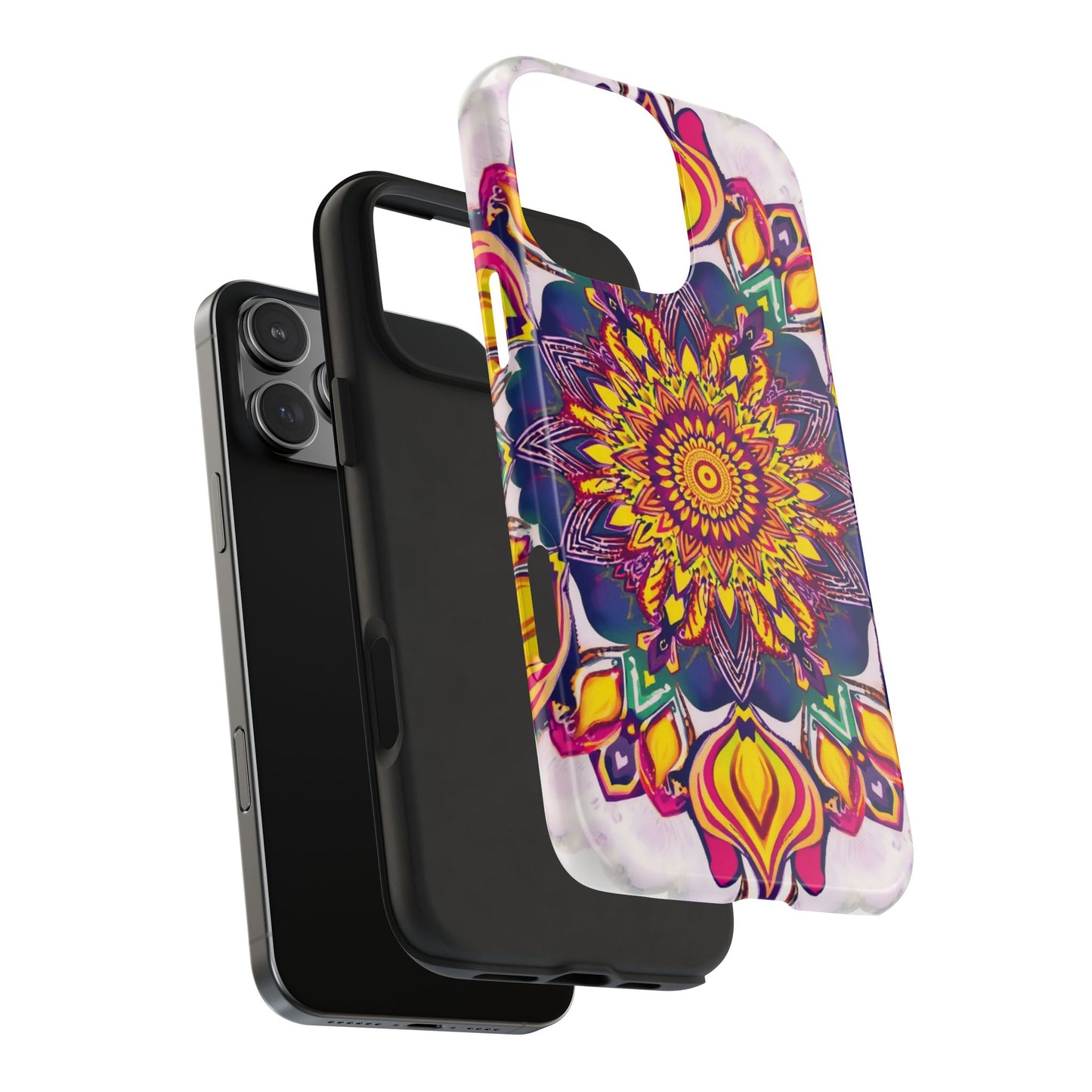 Vibrant Mandala Tough Phone Case - Boho Style Protection - for iPhone