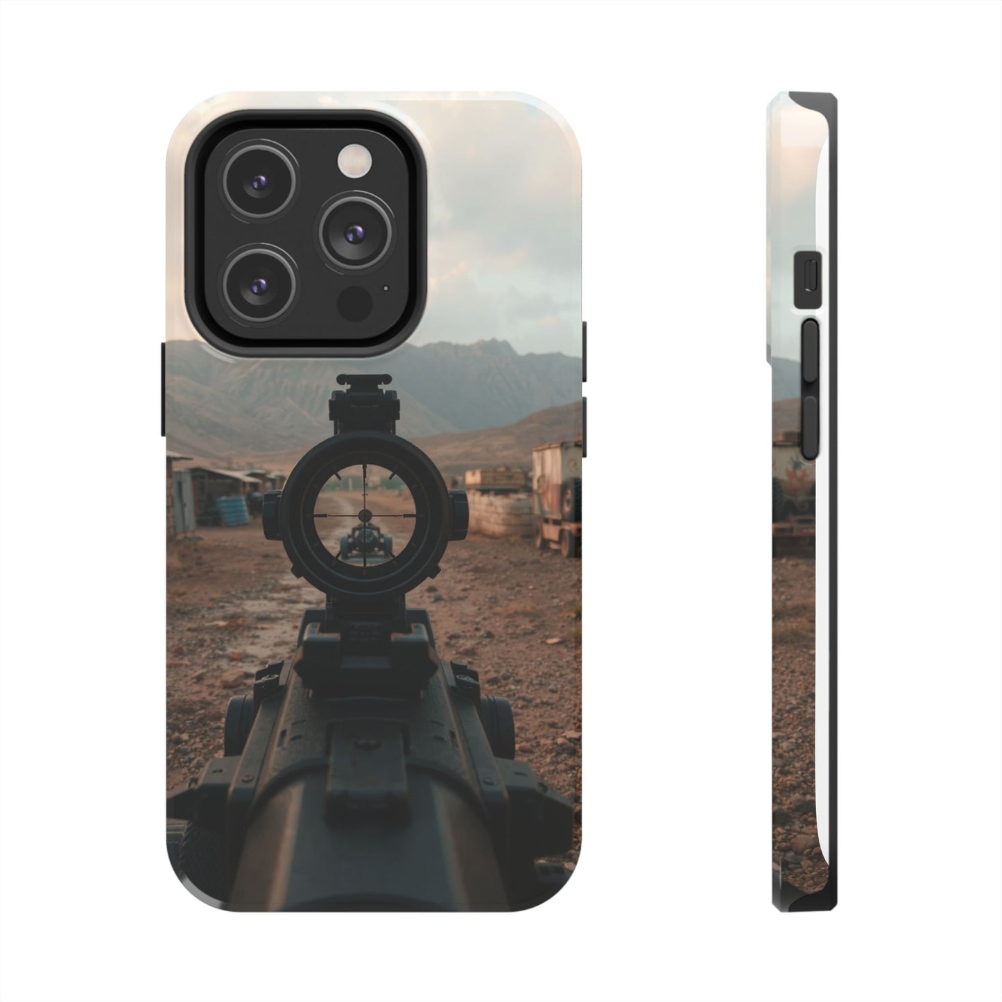 Tough Phone Case - Military Inspired Design with Sniper Scope