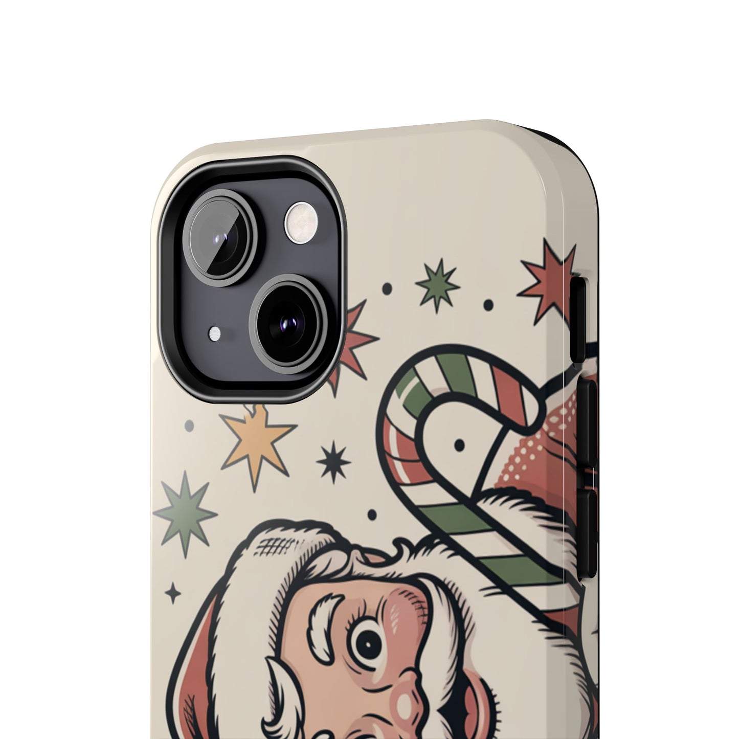 Retro Santa Tough Phone Case - Festive Holiday Design