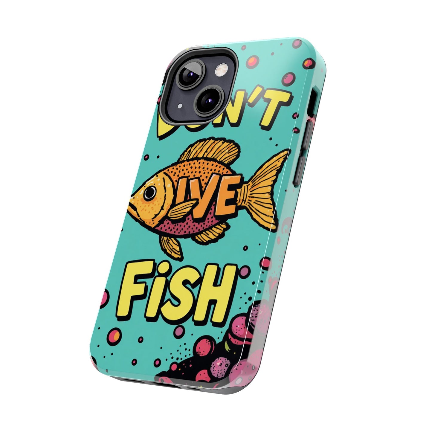 Catchy Fish-Themed Tough Phone Cases, Unique Gift for Fish Lovers, Durable Protection for Phones, Fun Aquatic Design, Ideal for Holidays