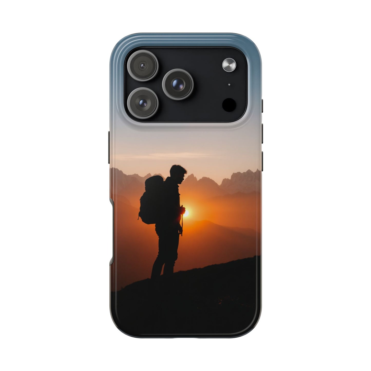 Explorer Adventure Sunset Mountain iPhone Case
