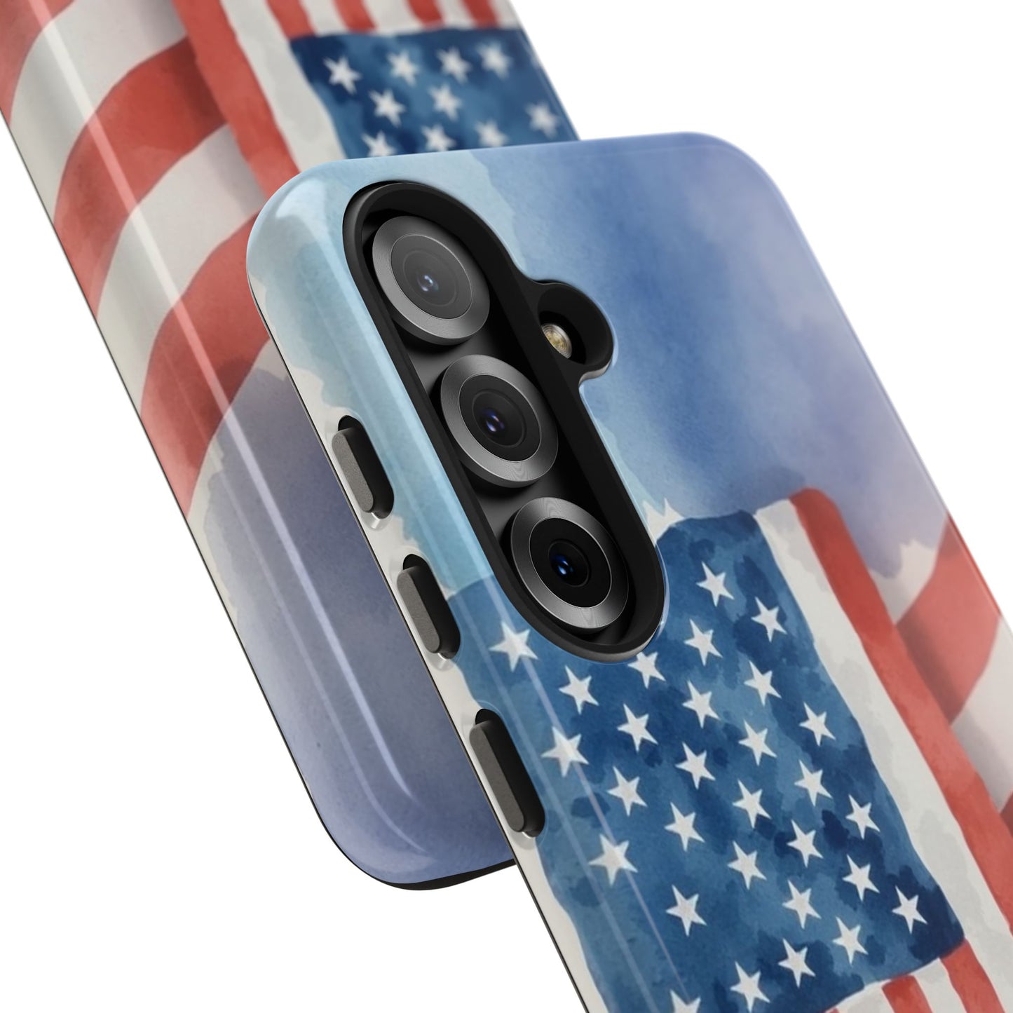 Abstract Watercolor American Flag Design - Tough Phone Case - for iPhone