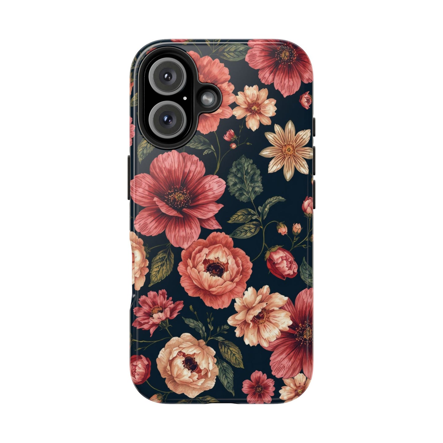 Spring Power! Floral Tough Phone Case - Durable Protection with Elegant Flower Design - for iPhone
