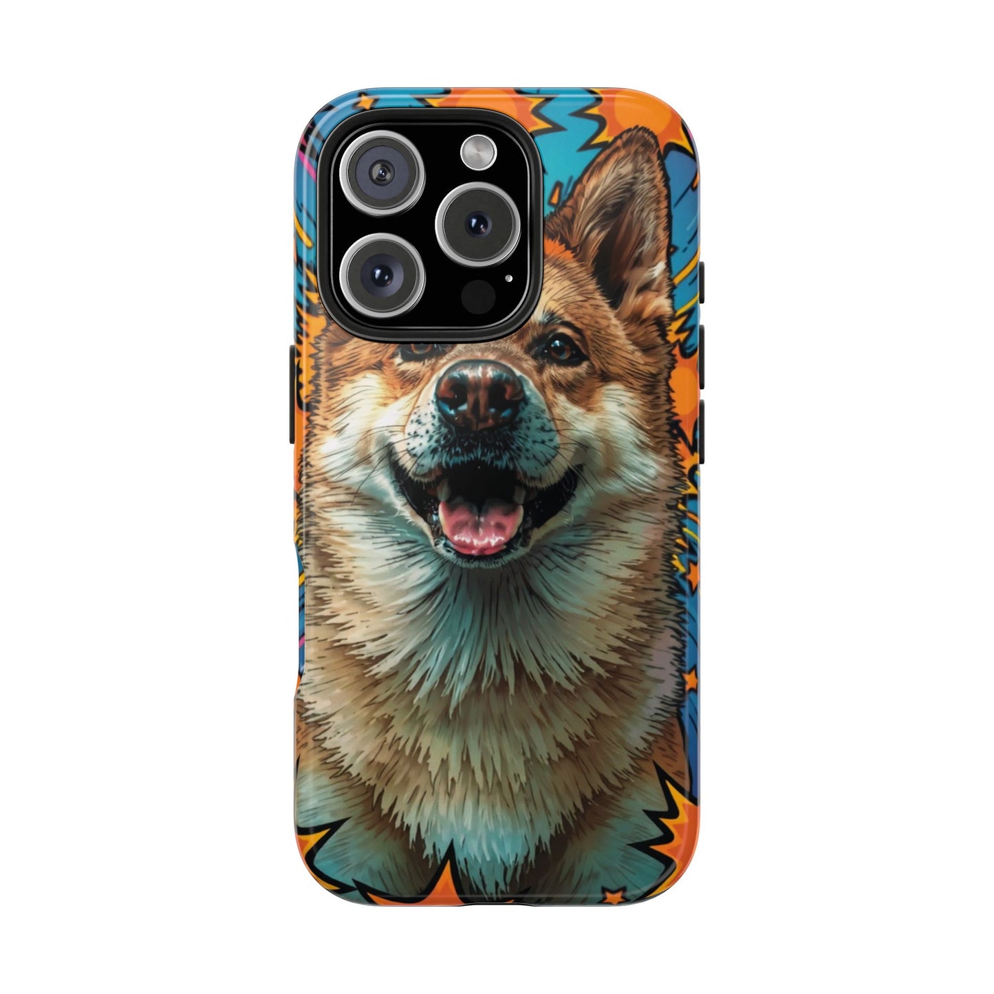 Vibrant Corgi Tough Phone Case - Fun Design for Pet Lovers