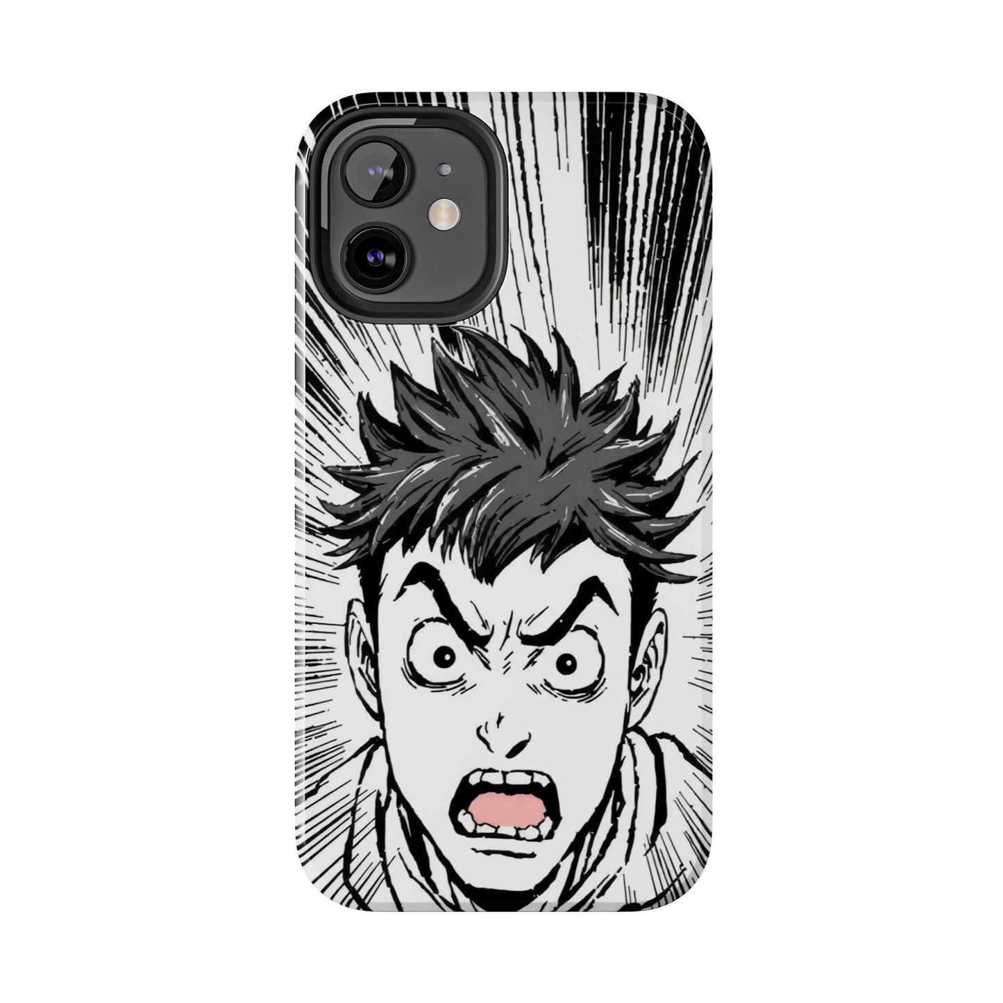 Intense Graphic Phone Case - Tough Design for Anime Fans