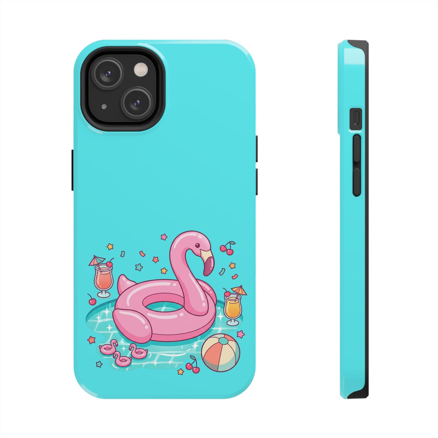 Flamingo Pool Party iPhone Case