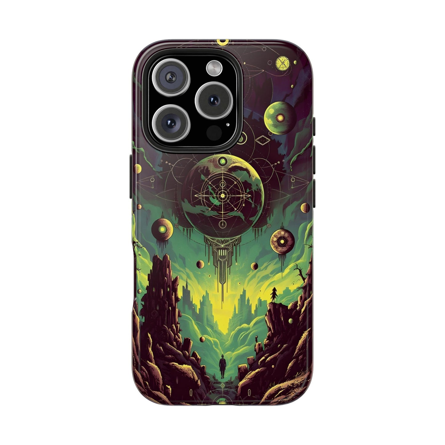 Cosmic Adventure Tough Phone Case - Galaxy Design for Space Enthusiasts - for iPhone
