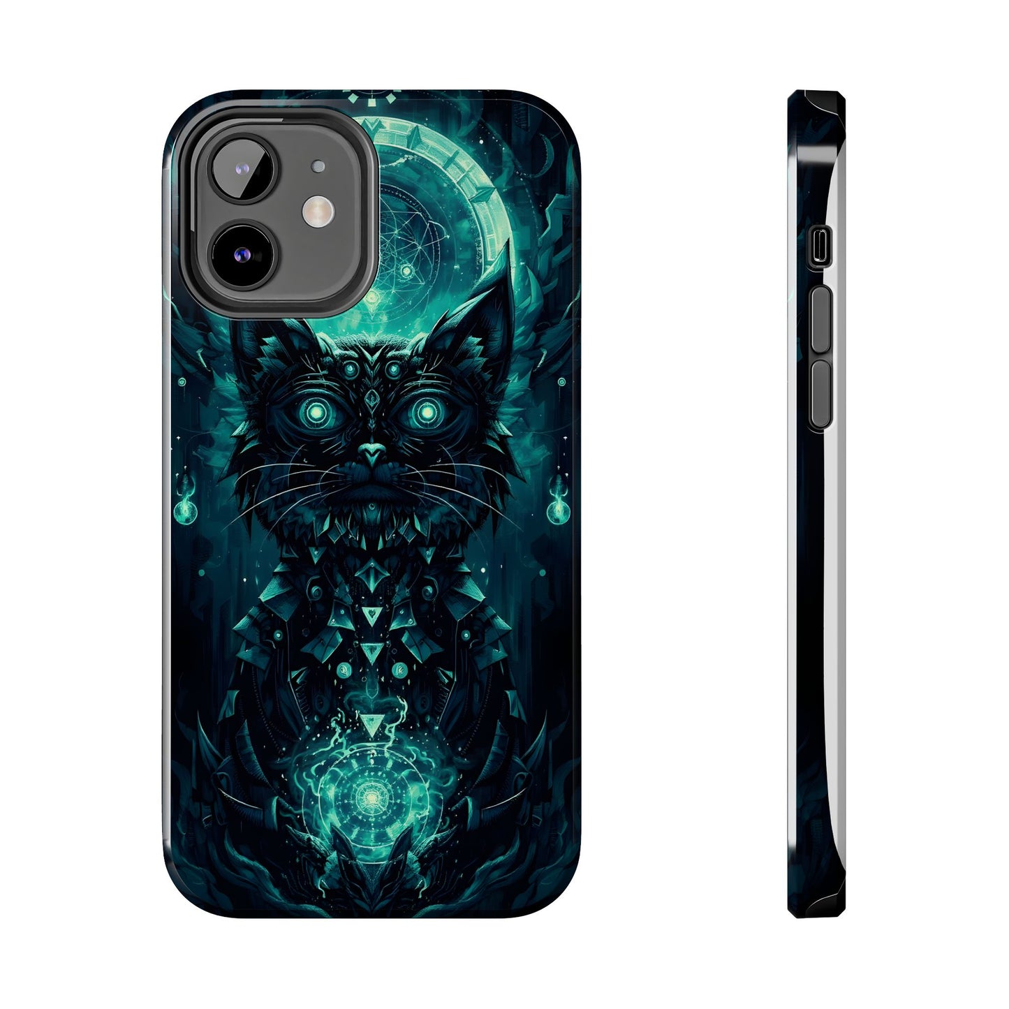 Mystical Dark Cat Phone Case - Tough Protective Cover for Cat Lovers - for iPhone