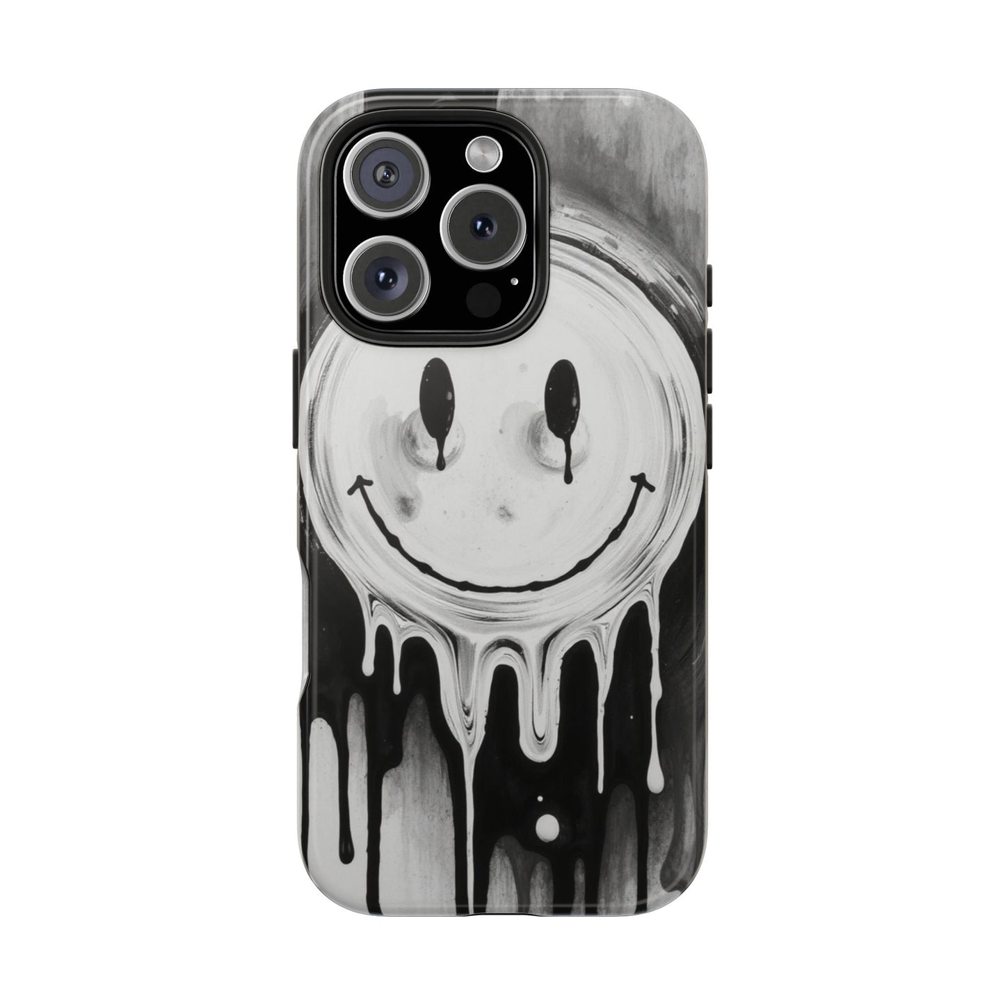 Dripping Smiley Tough Phone Case - Stylish & Durable Protection