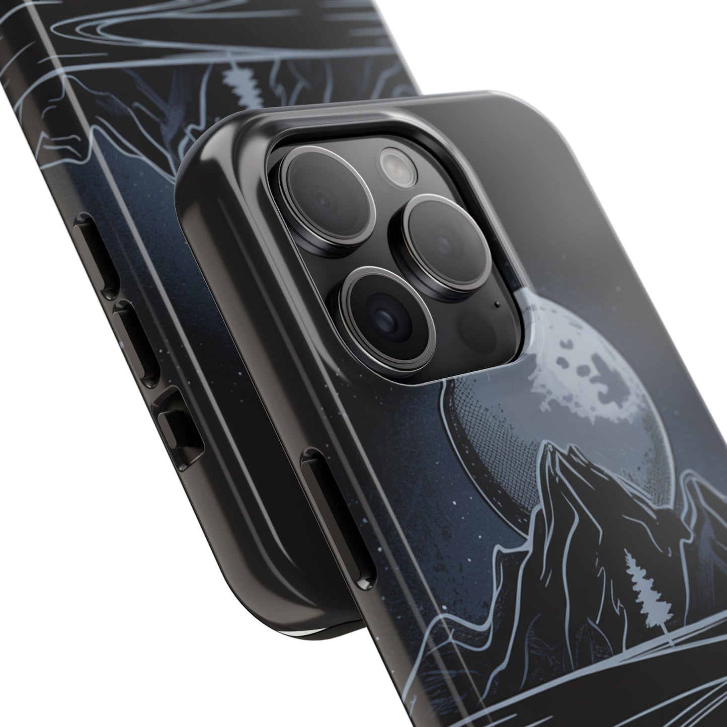 Moonlit Mountain Tough Phone Case Dark Fantasy
