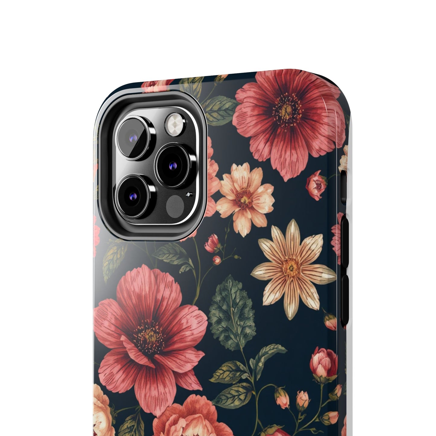 Spring Power! Floral Tough Phone Case - Durable Protection with Elegant Flower Design - for iPhone