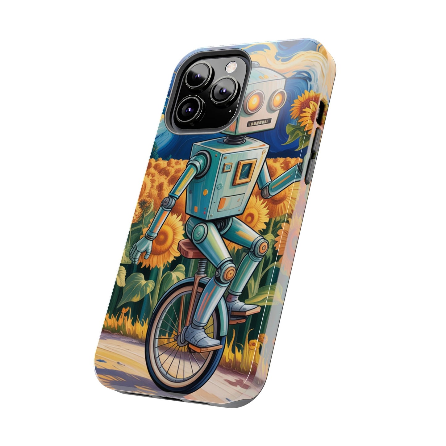 Robot Cycle Tough Phone Case - Durable & Unique Design