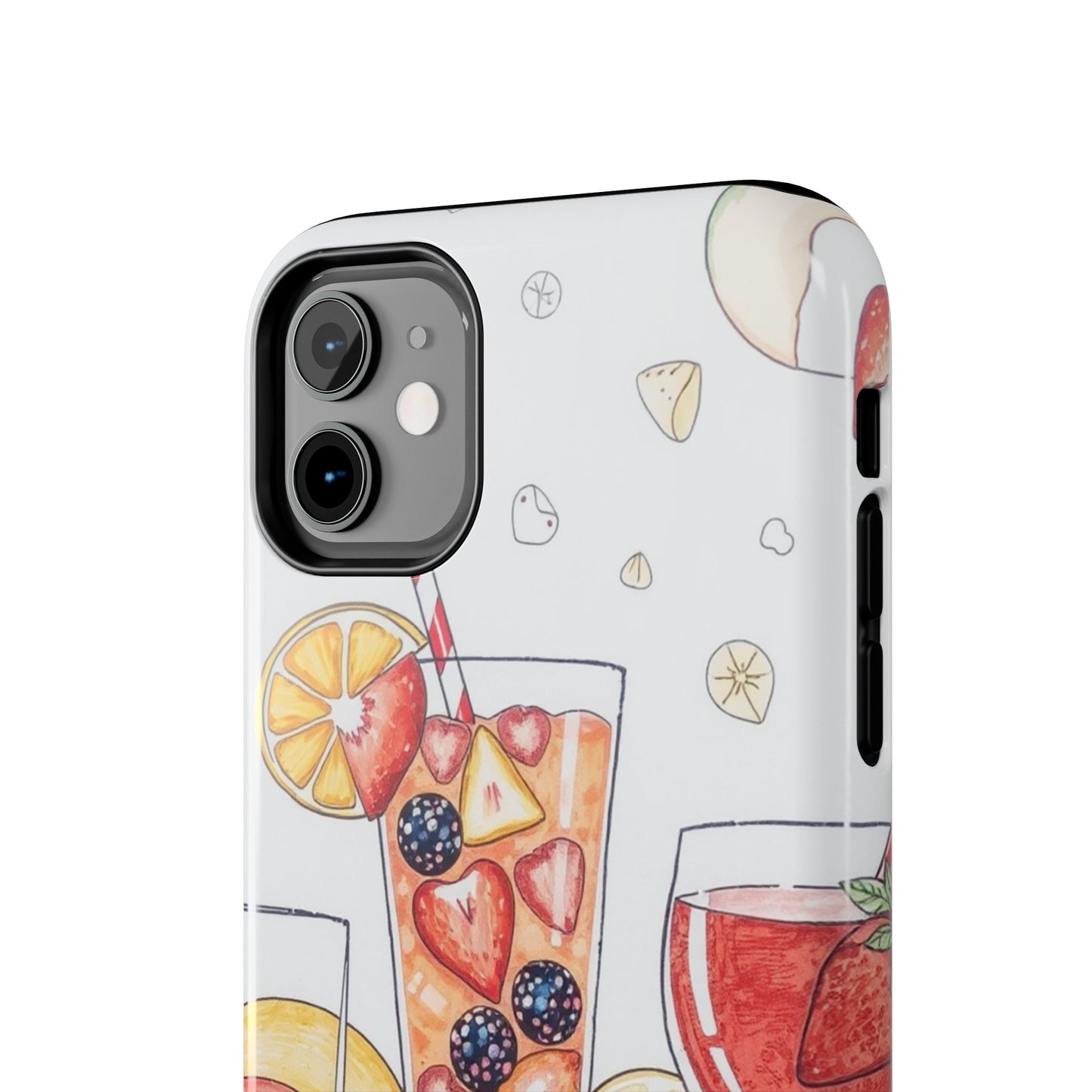 Colorful Fruit Cocktail Tough Phone Case - Perfect for Summer Vibes