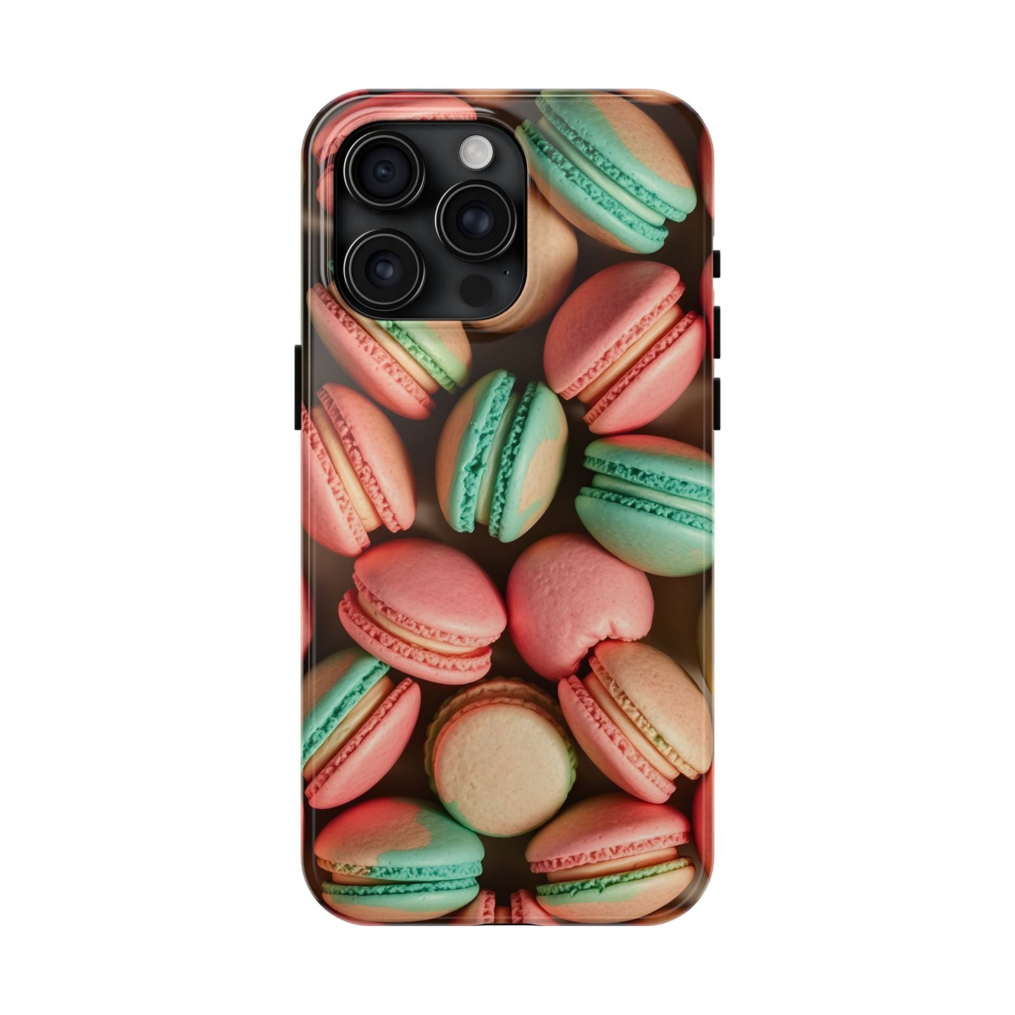 Colorful Tasty Macarons Tough Phone Case - Durable Protection with Sweet Aesthetic - for iPhone