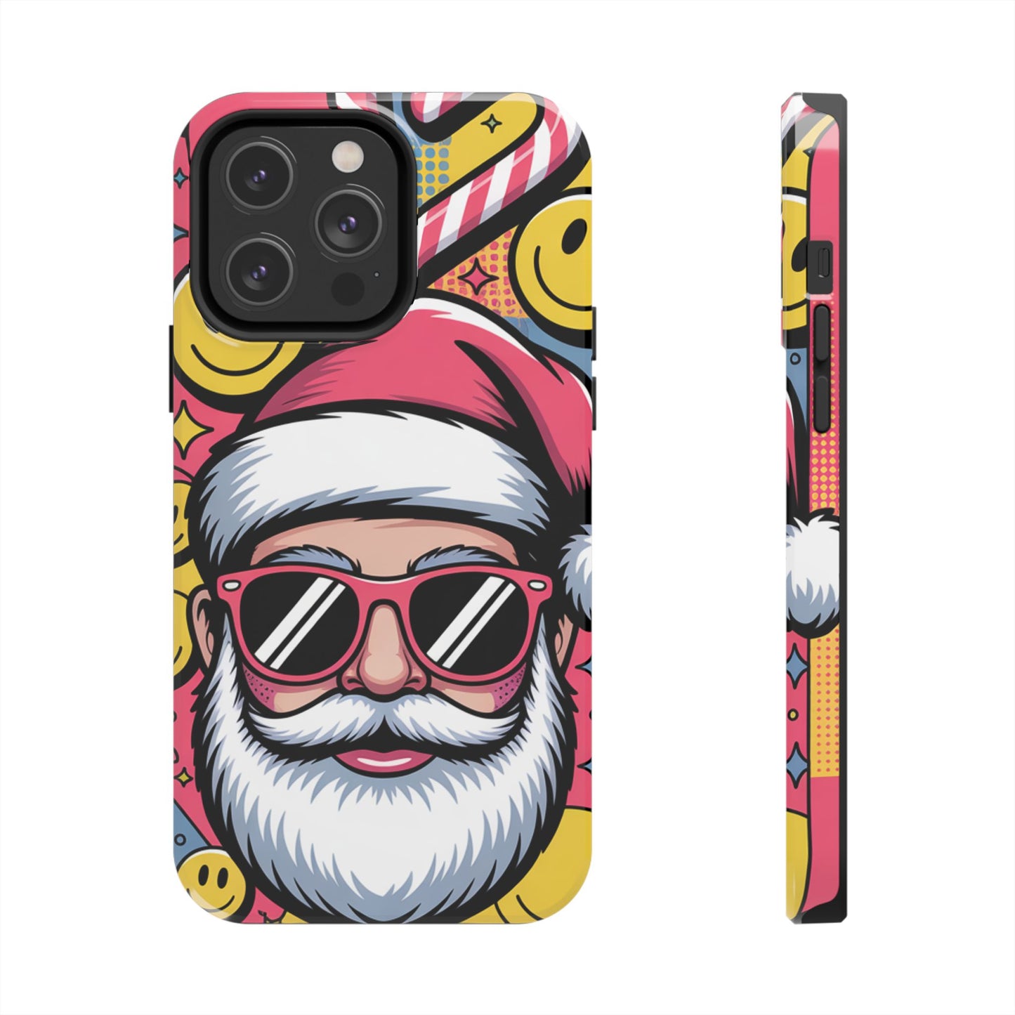 Pop Art Santa Sunglasses Tough Phone Case for Holiday Vibes