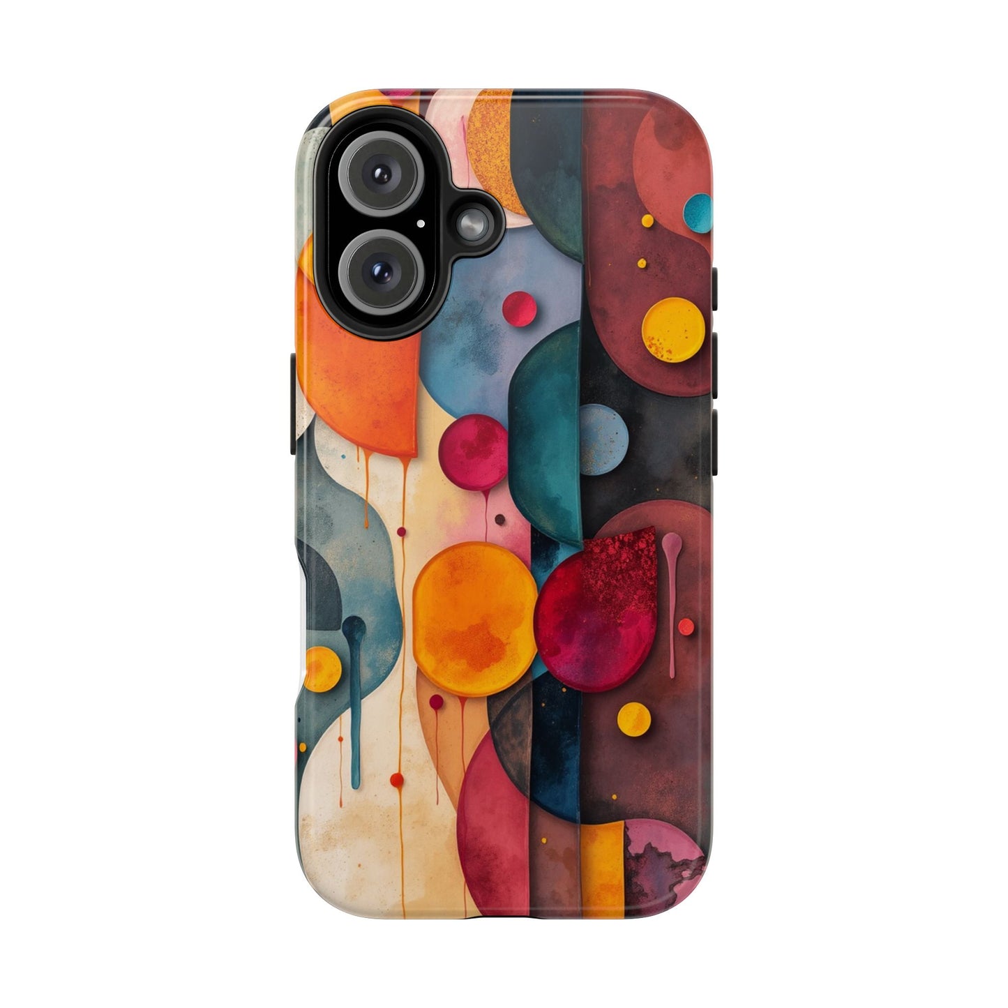 Artistic Tough Phone Cases - Colorful Abstract Design for Trendy Protection - for iPhone
