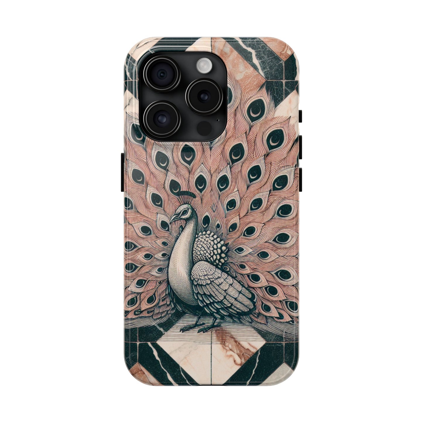 Peacock Tough Phone Case | Stylish & Durable Artwork - for iPhone