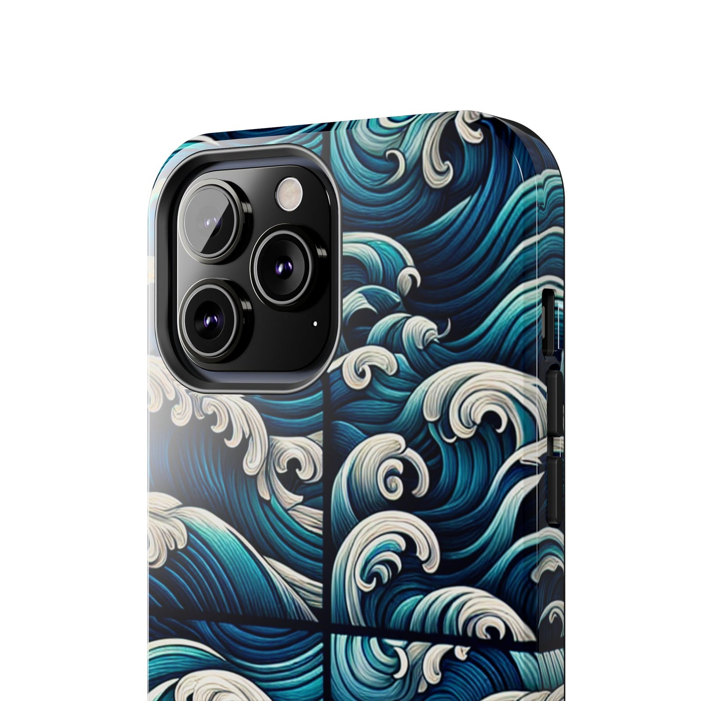 Ocean Waves Tough Phone Case - Durable Protection with Artistic Design - for iPhone