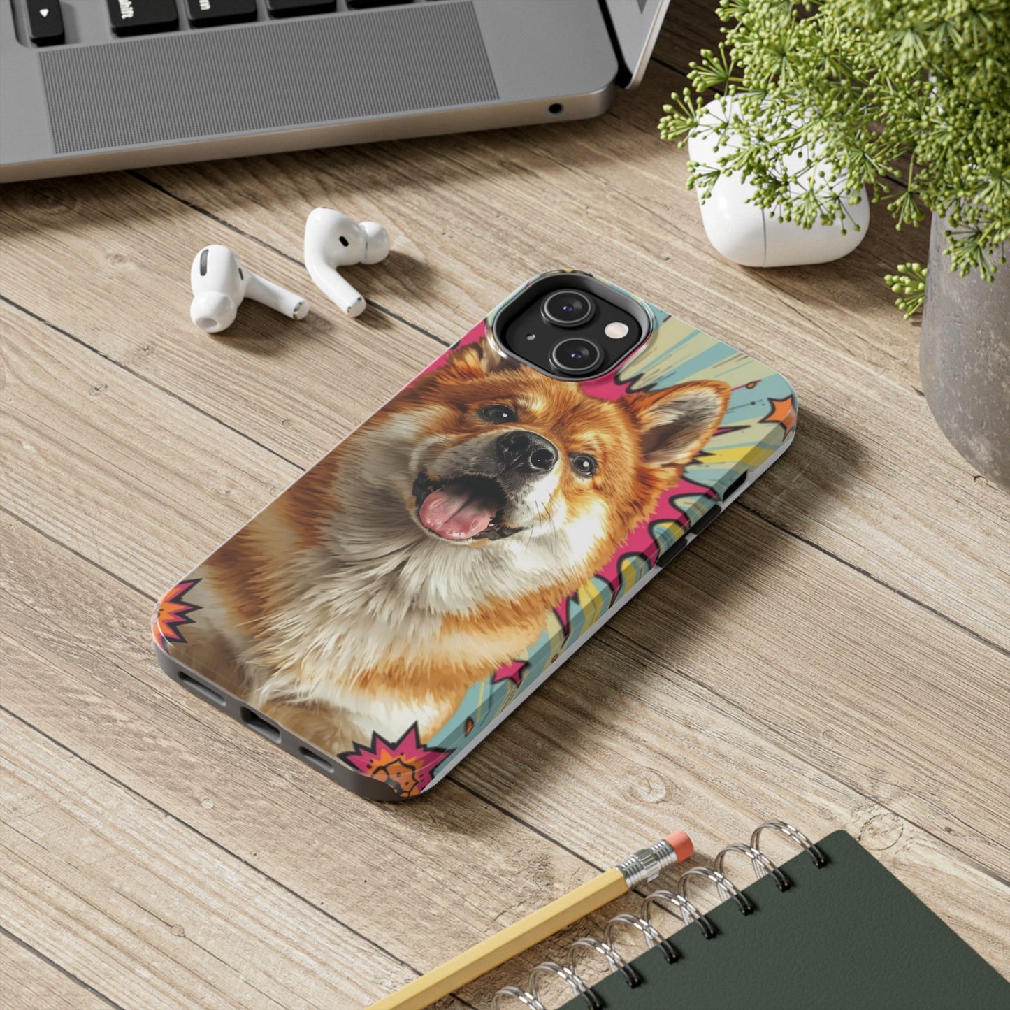 Playful Dog Tough Phone Case - Durable & Stylish Pet Lover Gift