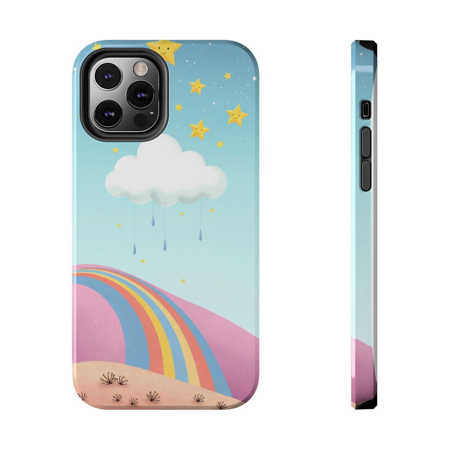 Colorful Rainbow Phone Case - Durable Tough Design for Adventurers