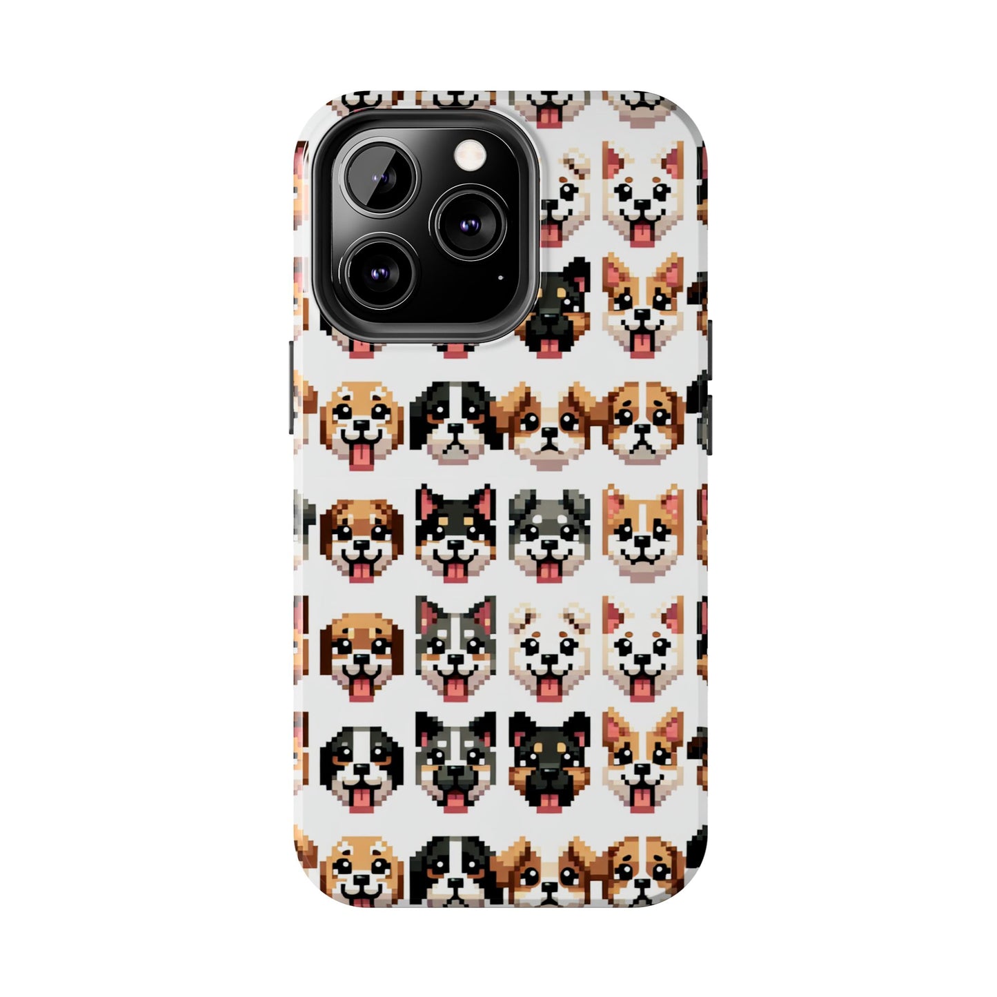 Pixelated Dog Breed Tough Phone Case - Cute, Durable Protection for Pet Lovers - for iPhone