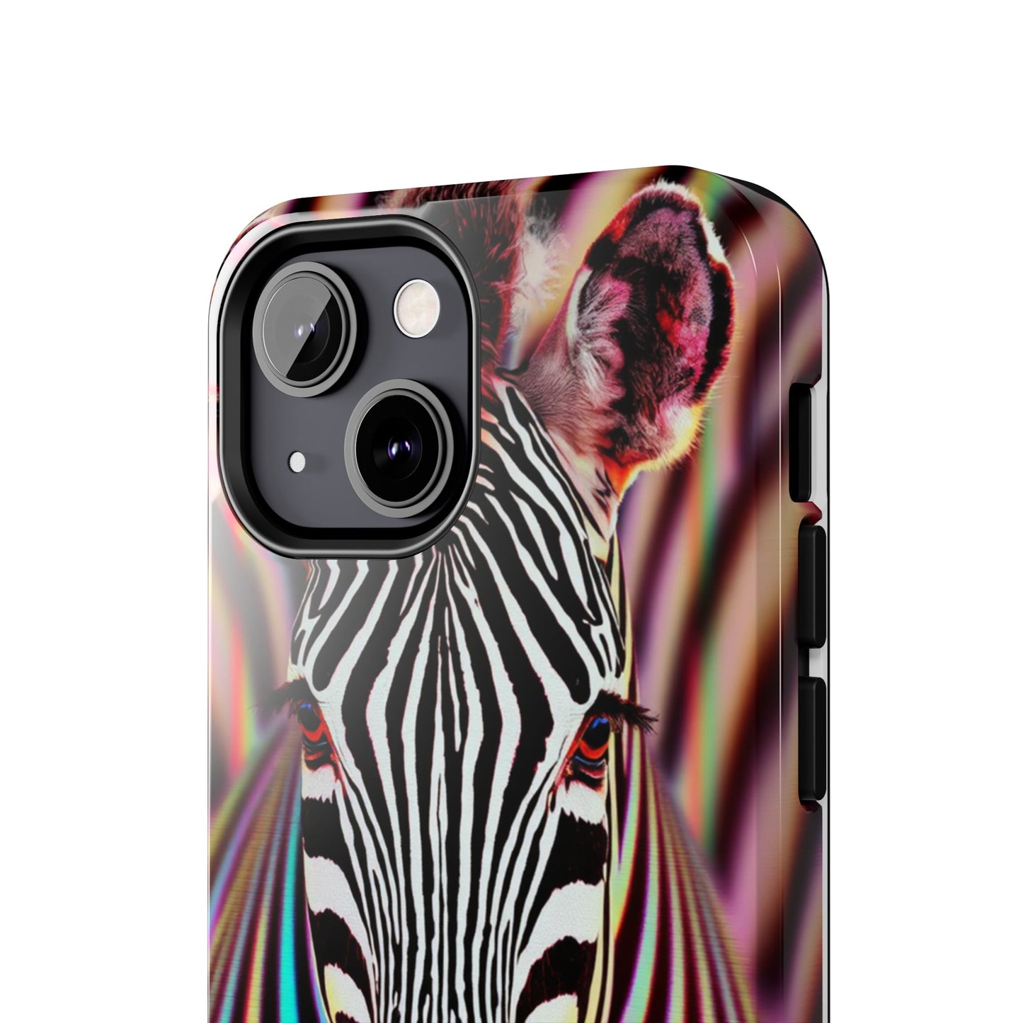 Vibrant Zebra Tough Phone Case - Unique Animal Design for Wild Spirit