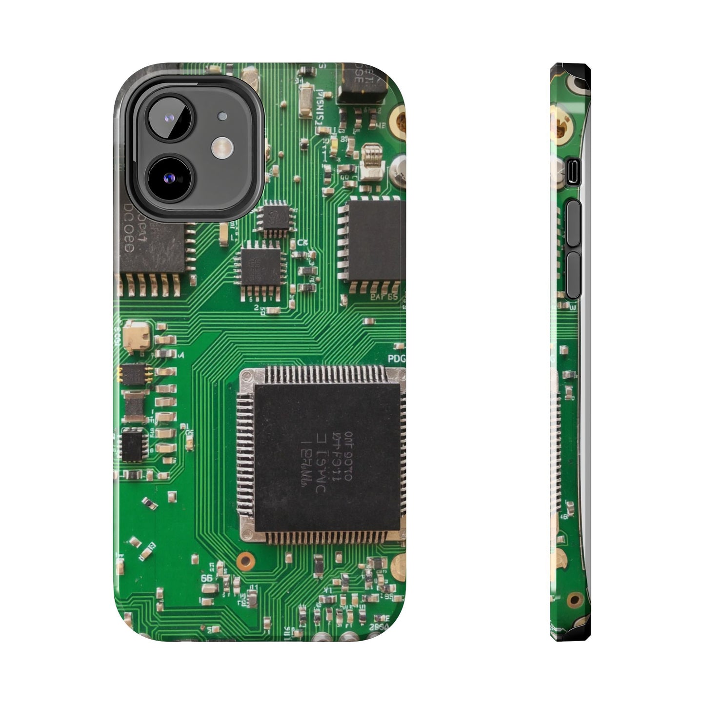 Circuit Board Tough Phone Case - Durable Tech Design