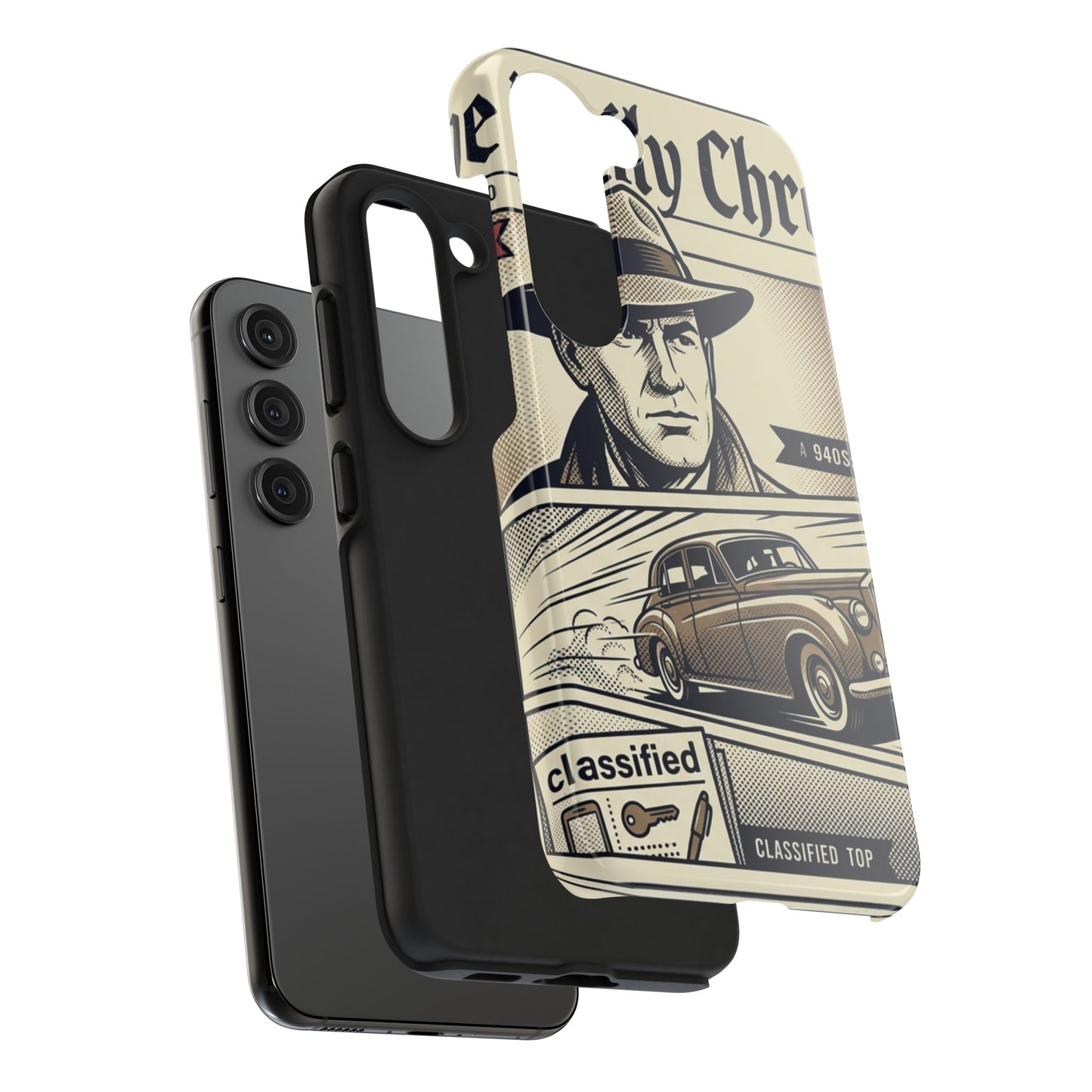 Old Newspaper Tough Phone Case